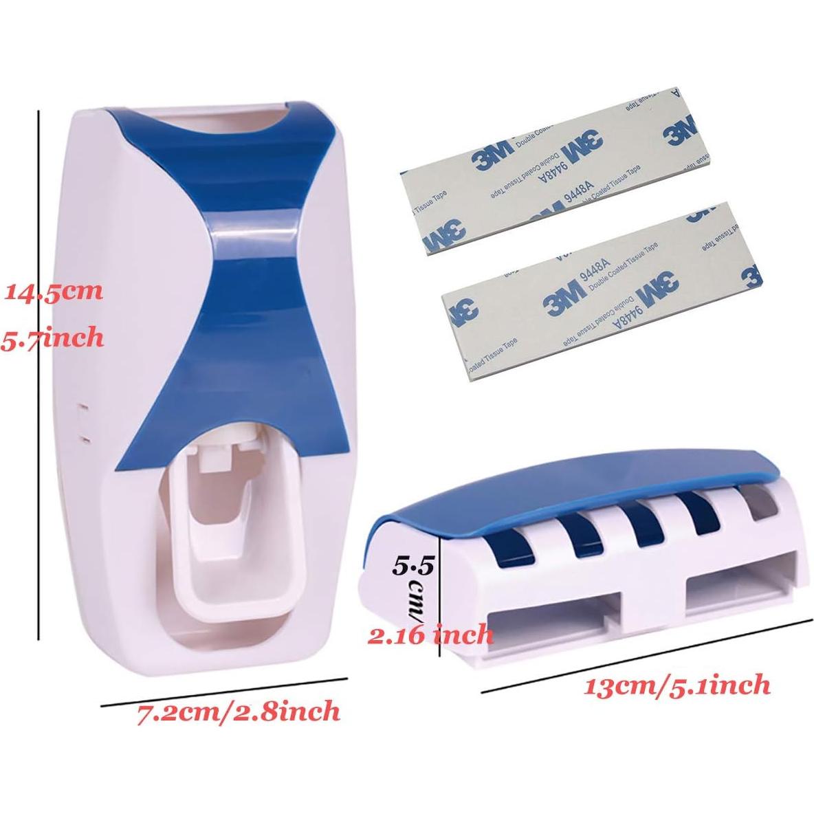 Dispensador Automático de Pasta de Dientes UpTuoLi Rosa con Soporte