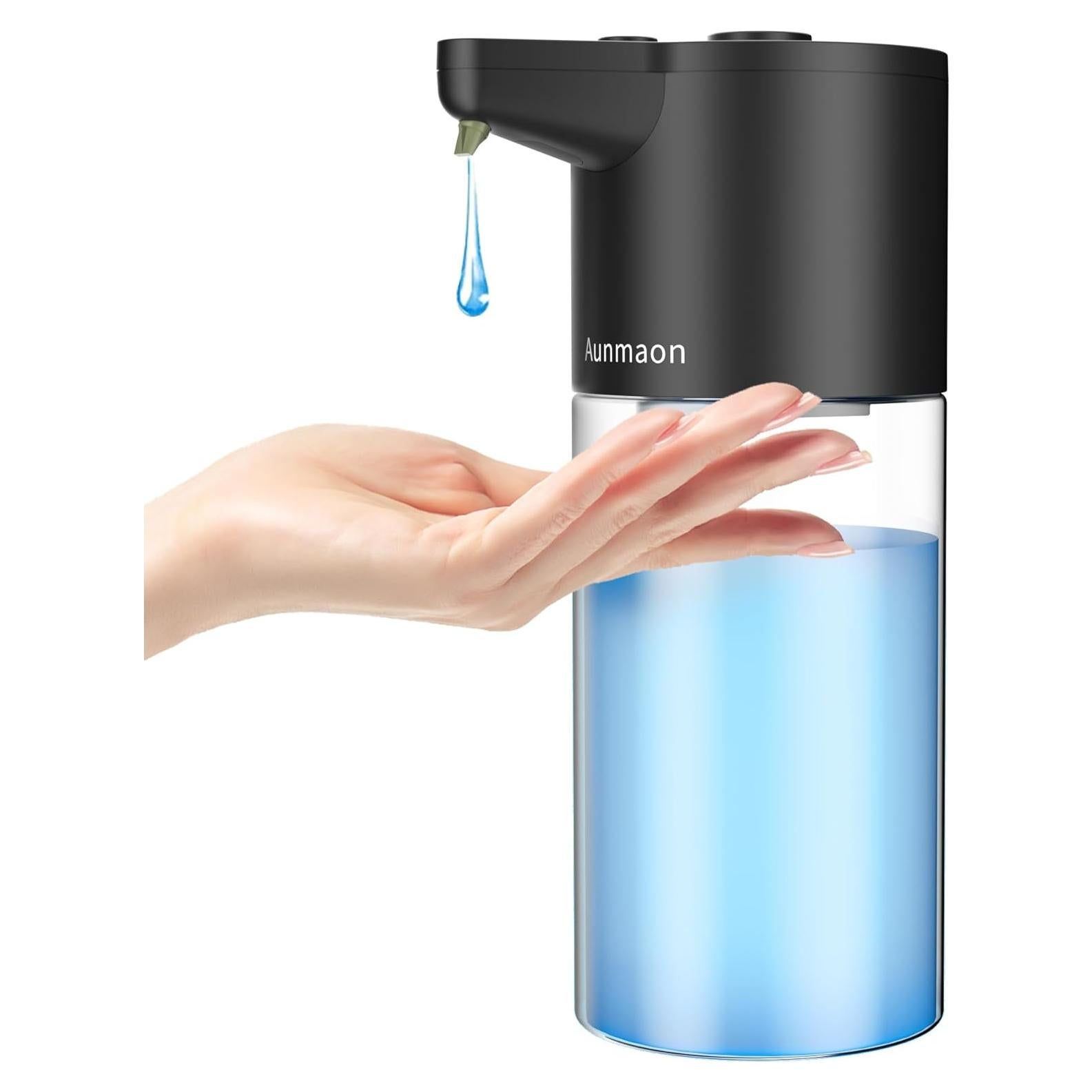 Dispensador de Jabón Automático Aunmaon Negro Mate 2.5ml