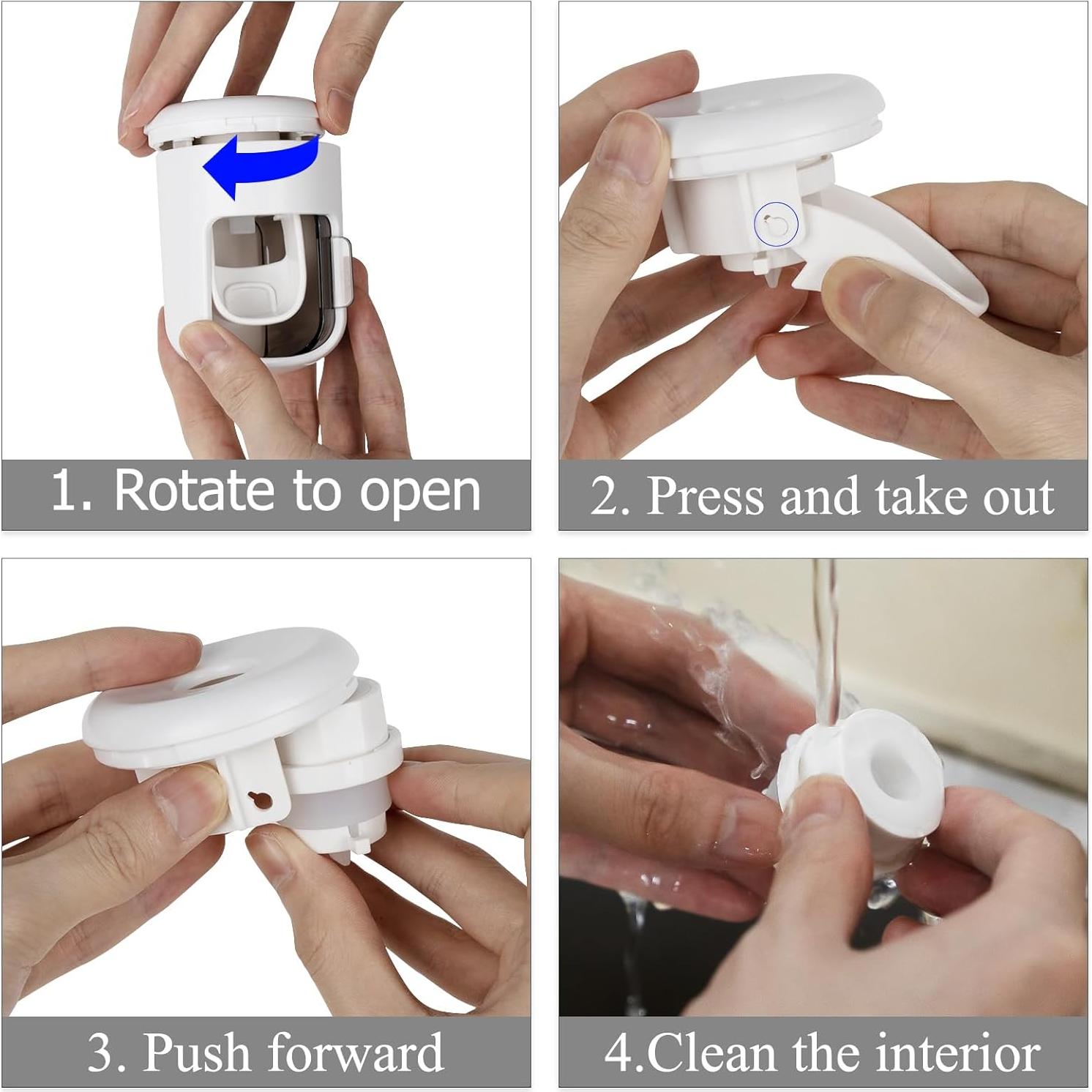 Soporte para Cepillos de Dientes LUEXBOX con Dispensador Automático