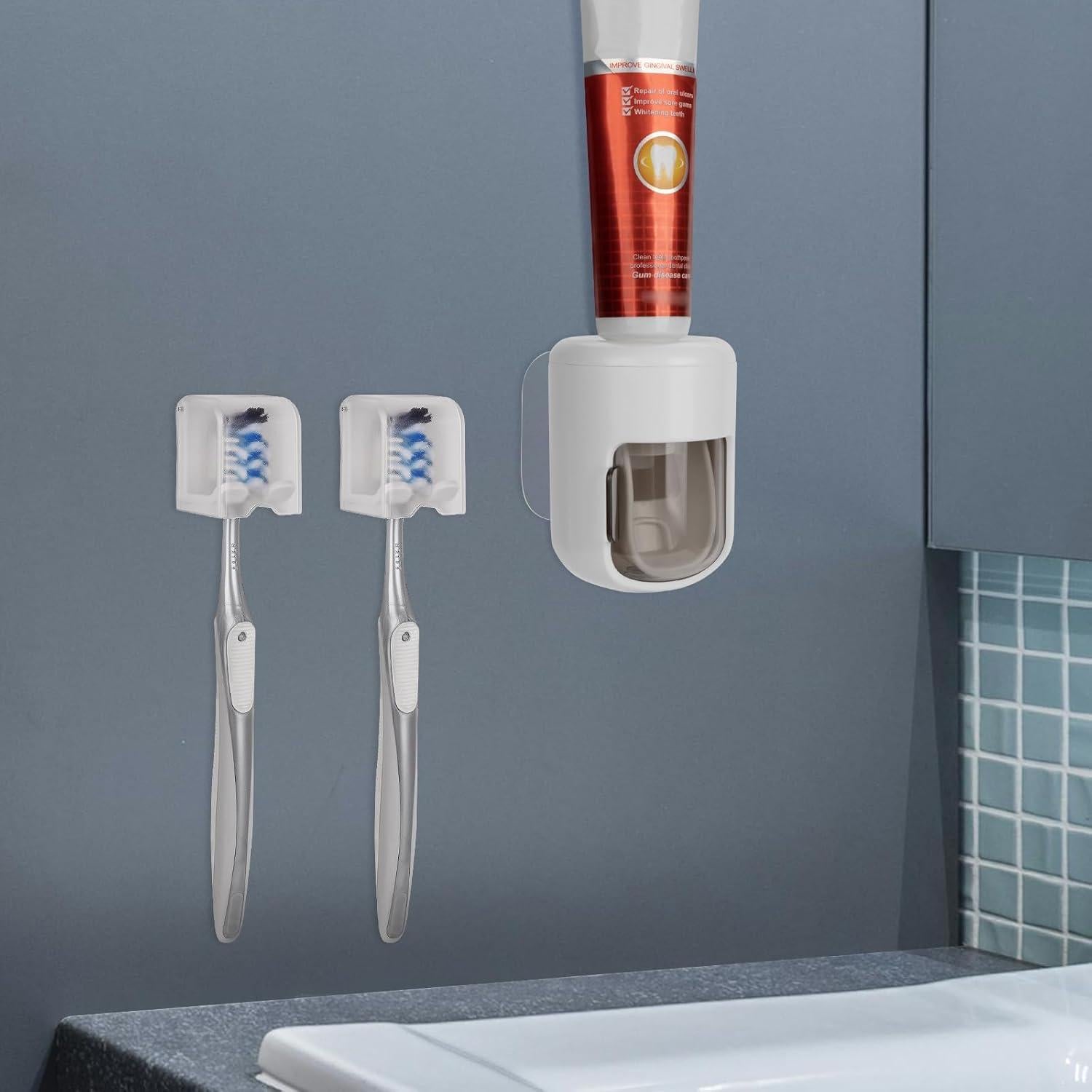 Soporte para Cepillos de Dientes LUEXBOX con Dispensador Automático