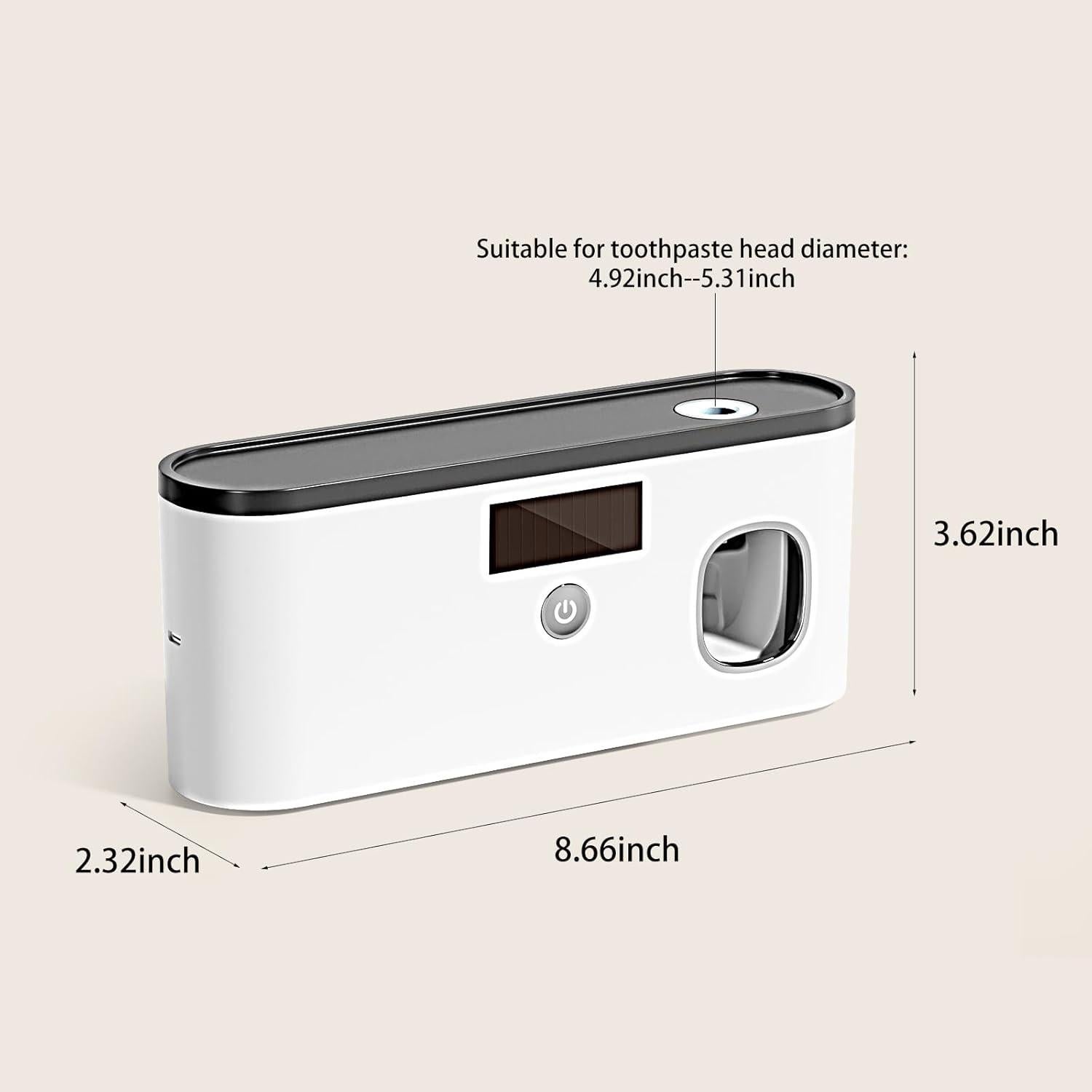 Soporte para Cepillos de Dientes Wekity con Carga Solar y Dispensador
