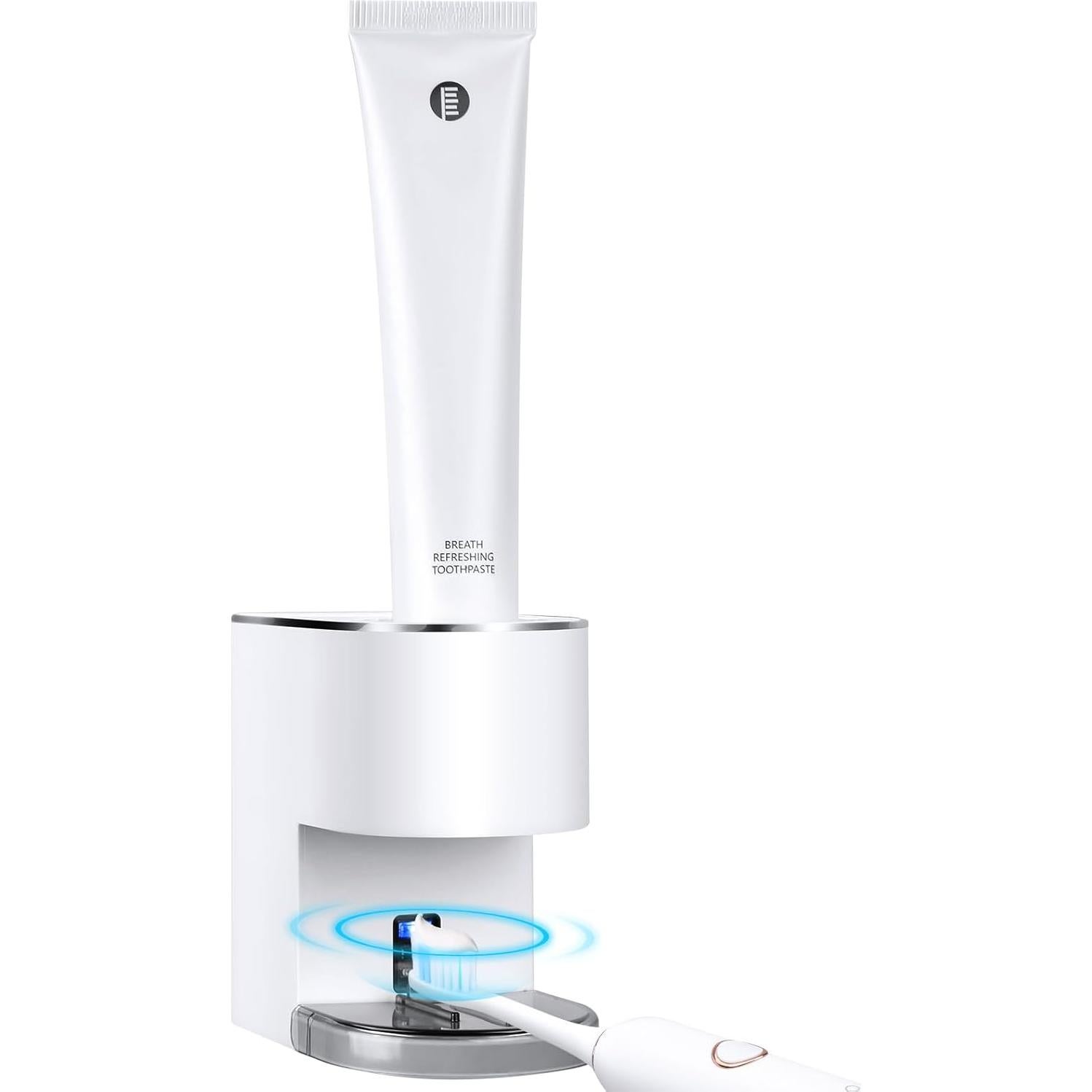 Dispensador Automático de Pasta de Dientes Monstake - Blanco - 6 Niveles