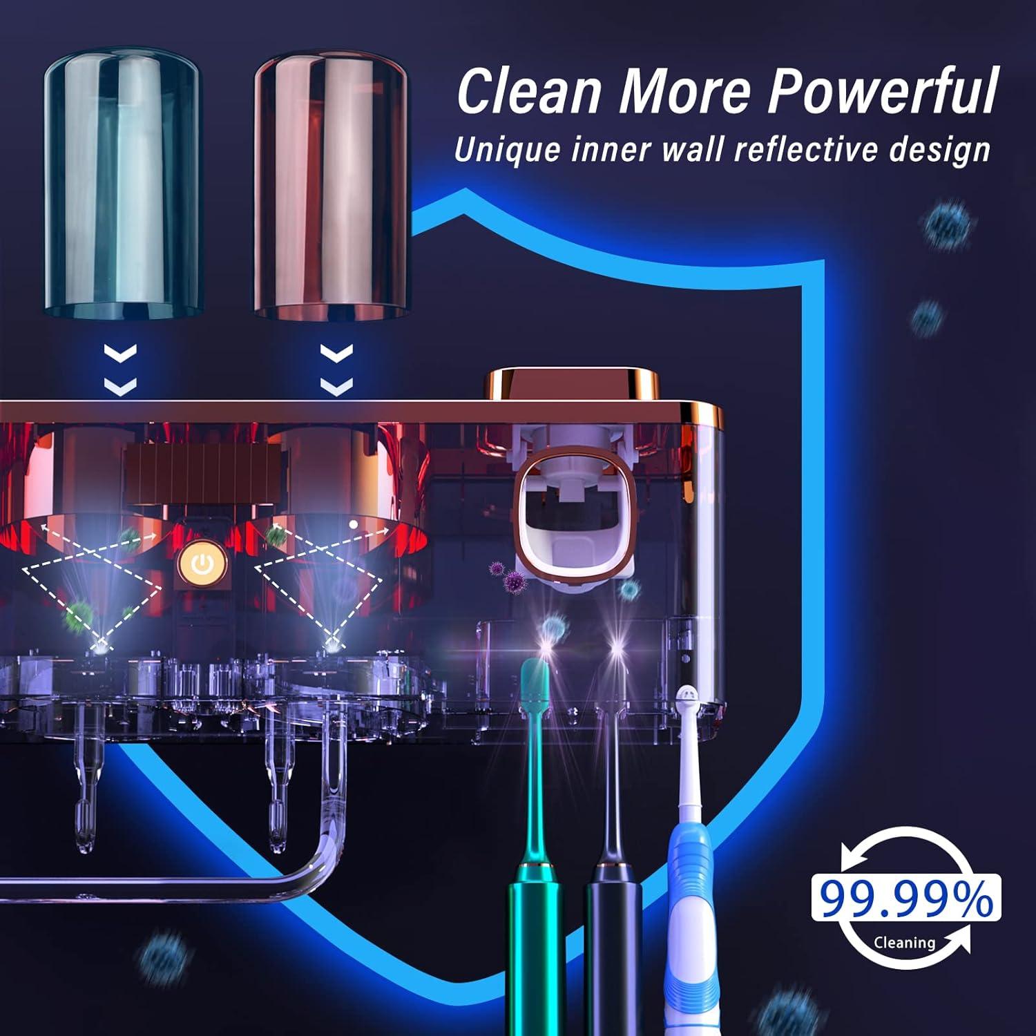 Soporte para Cepillos de Dientes Bailinna con Dispensador Solar