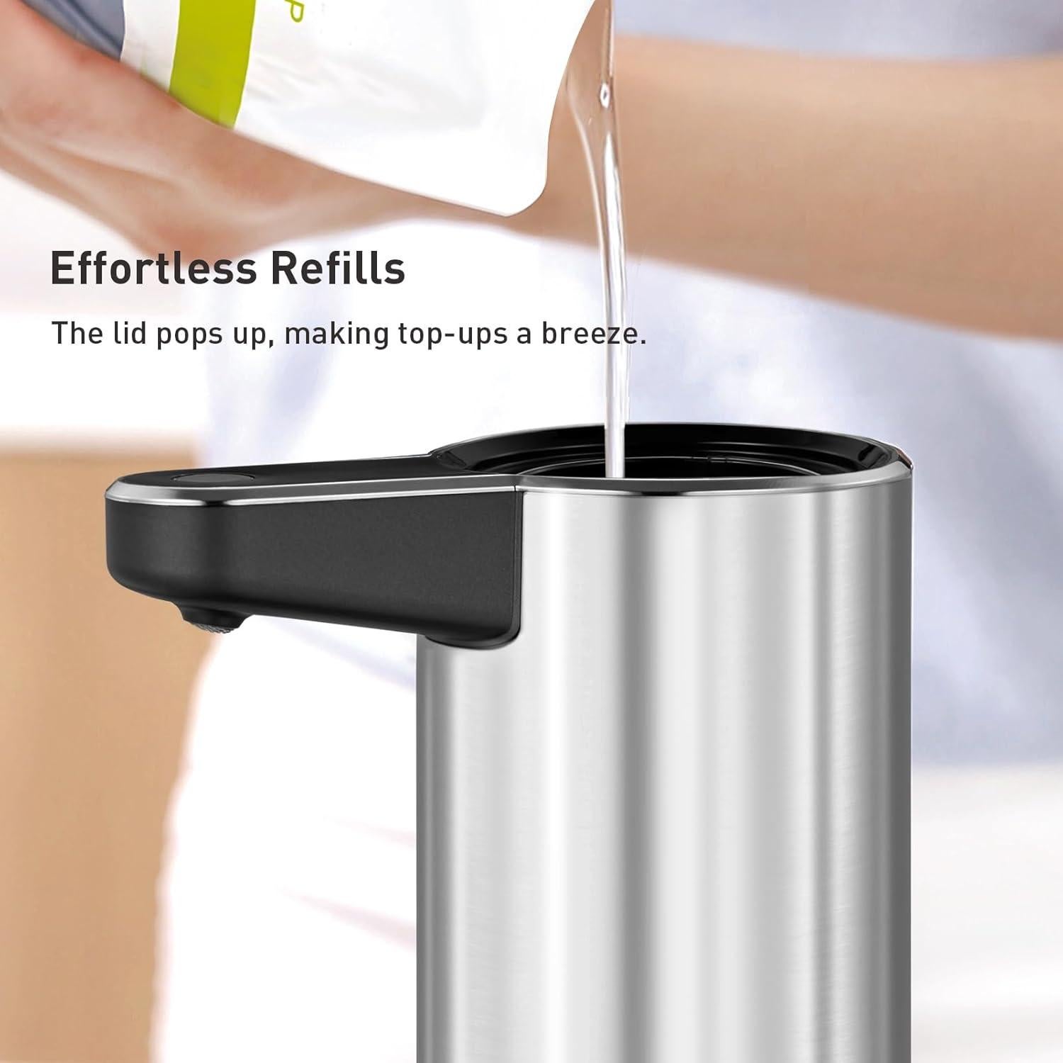 Dispensador de Jabón Automático EKO Aroma Acero Inoxidable 266 ml