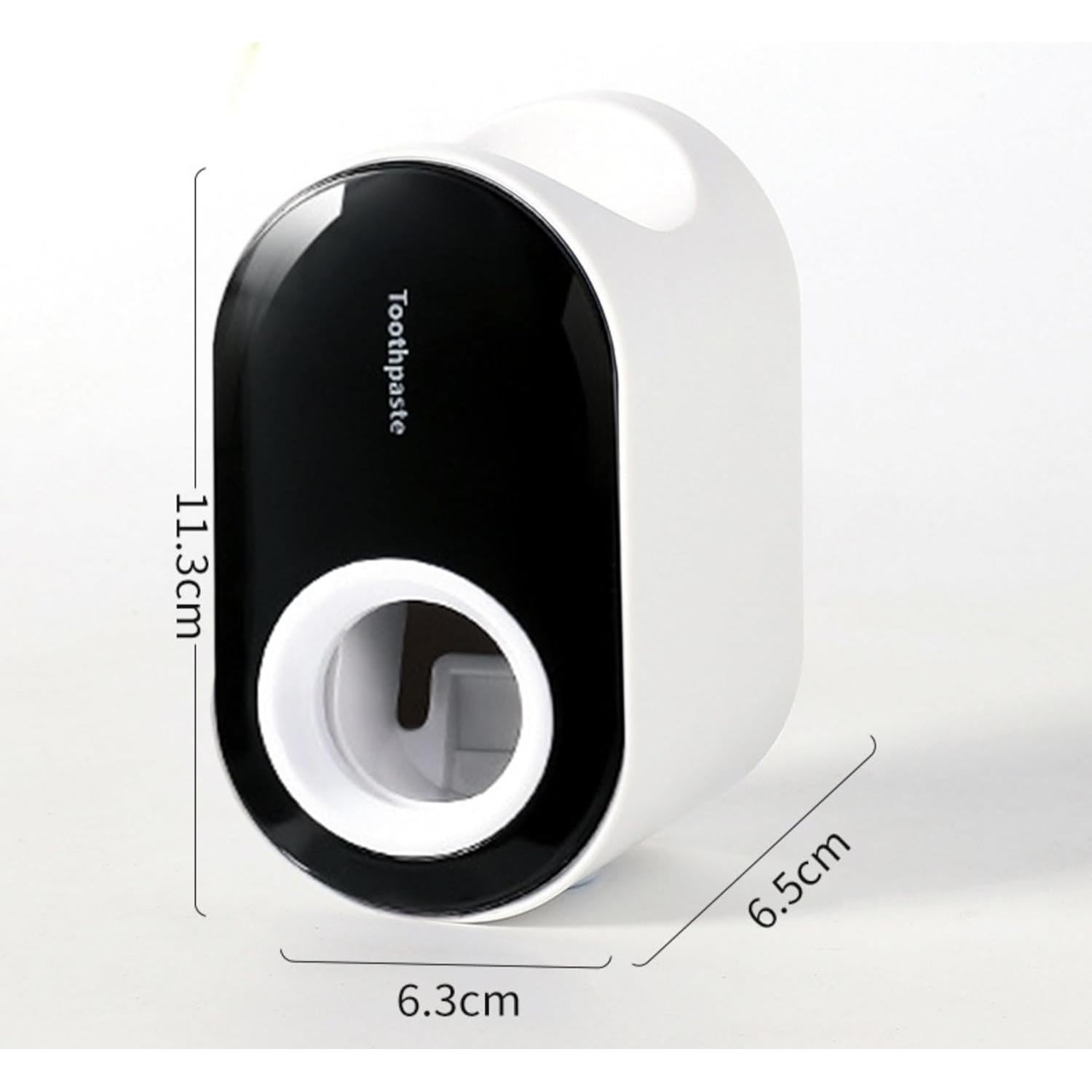 Soporte de Cepillo de Dientes VHIEDN Montado en Pared 3 en 1 Negro