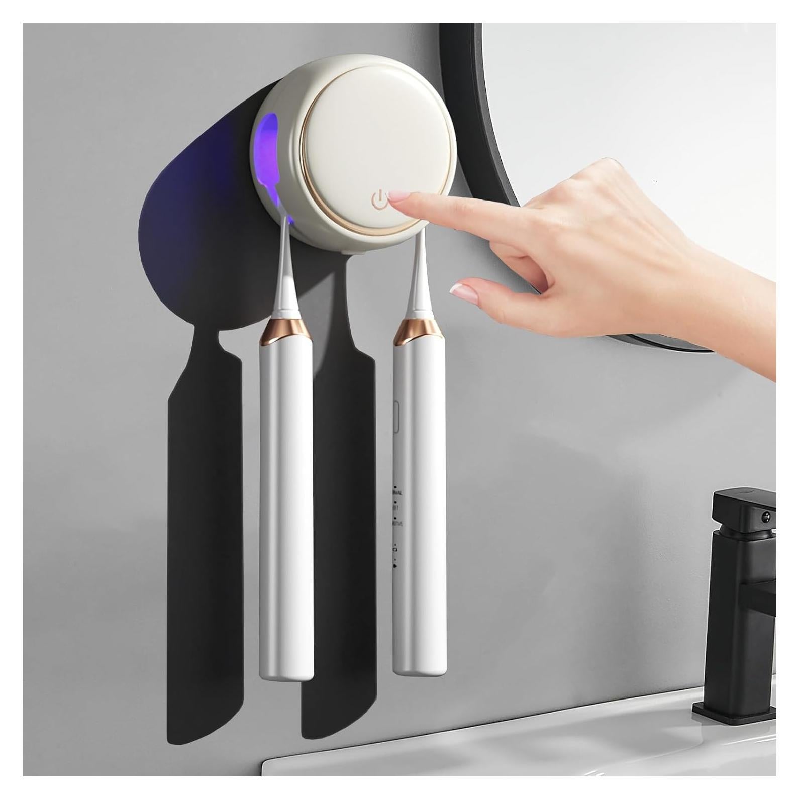 Soporte para Cepillos de Dientes Wekity Blanco con Secado Rápido