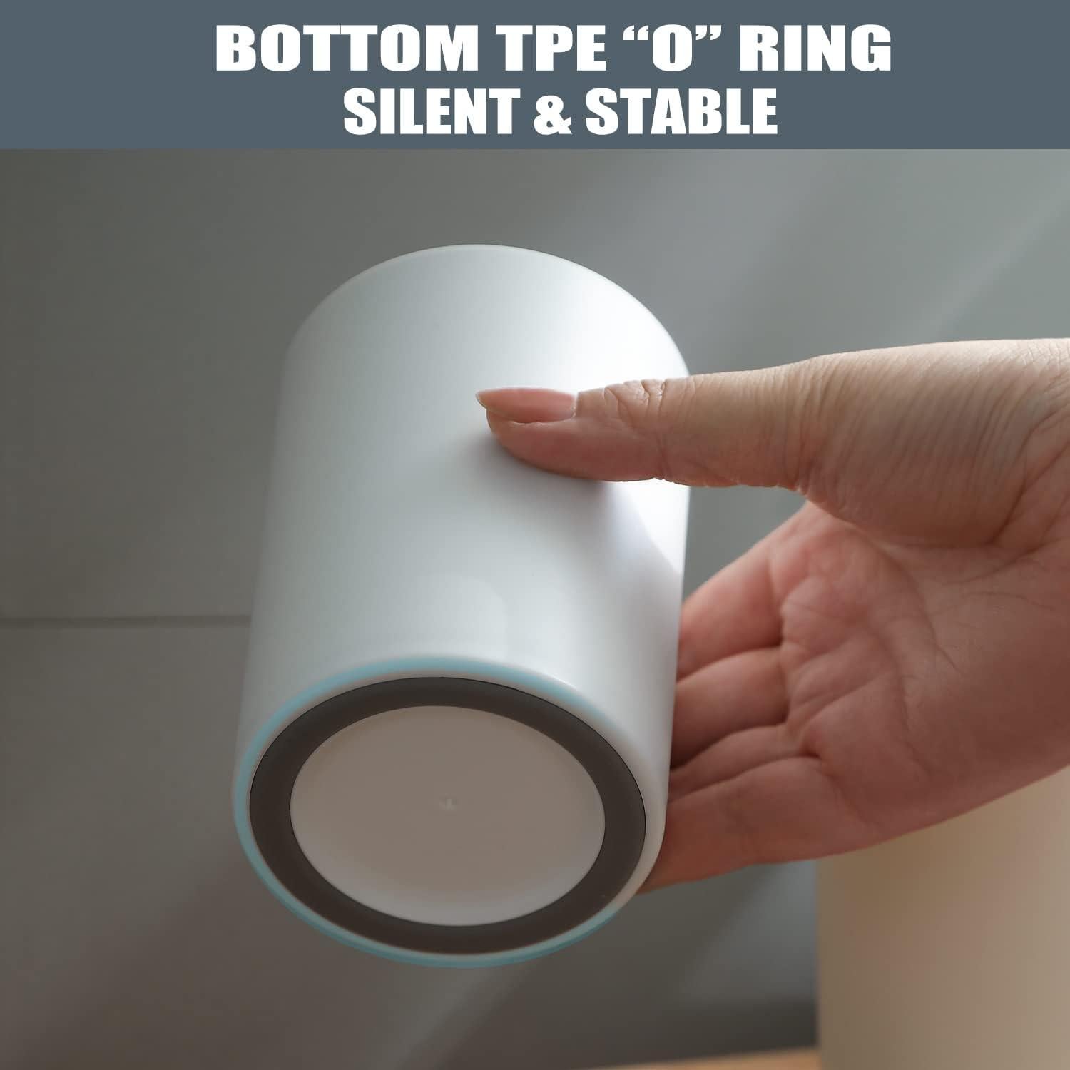 Vasos de baño DeTii 300ml irrompibles 2PCS blanco mate