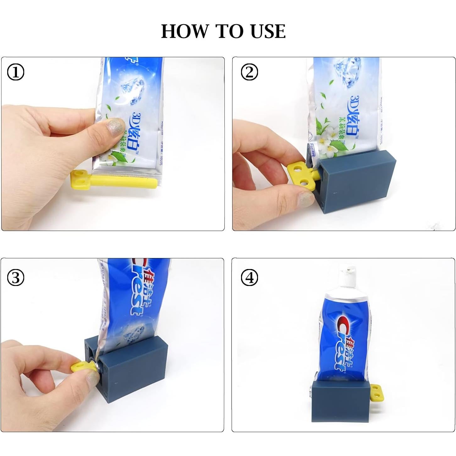 Soporte de Tubo de Pasta de Dientes Honbay 3 Piezas