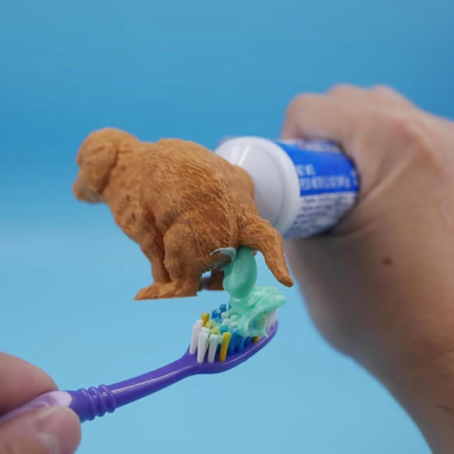 Dispensador de Pasta de Dientes Divertido Yuecher Golden Retriever