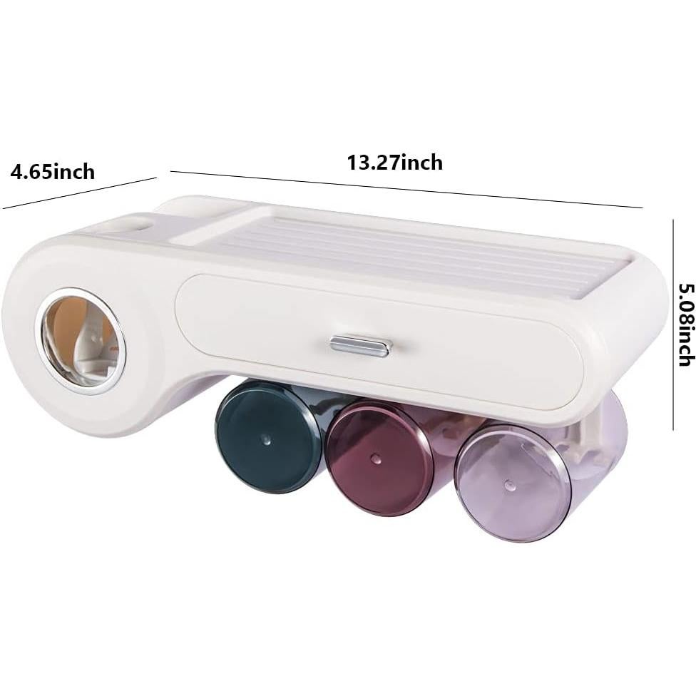 Dispensador Automático de Pasta de Dientes YardGo Blanco