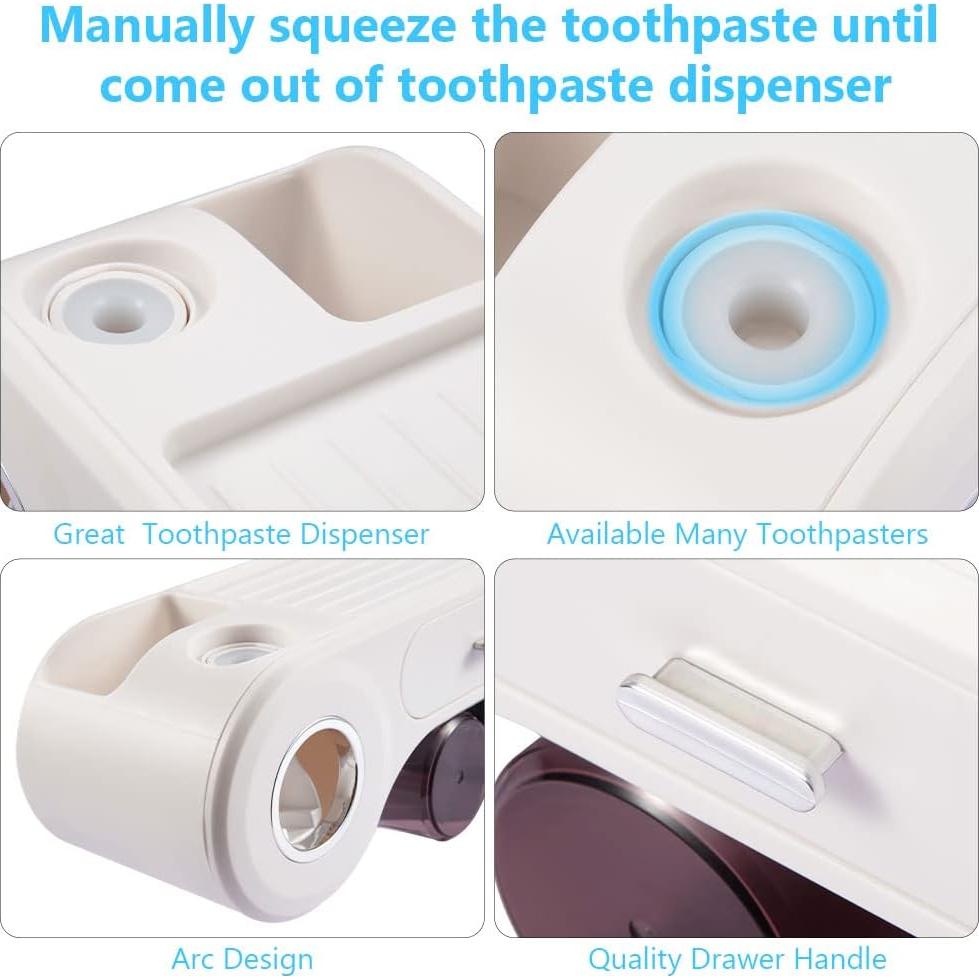 Dispensador Automático de Pasta de Dientes YardGo Blanco