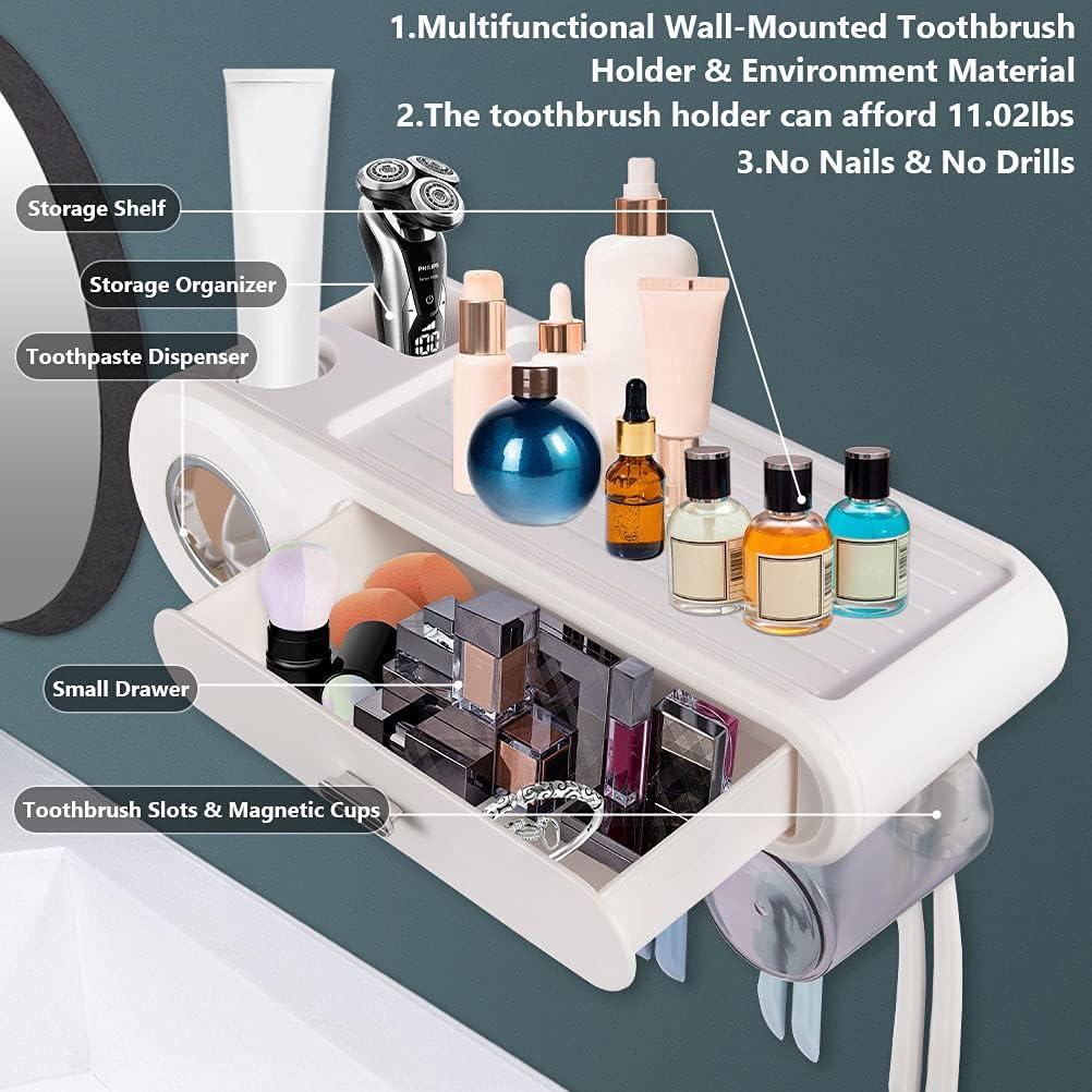 Dispensador Automático de Pasta de Dientes YardGo Blanco