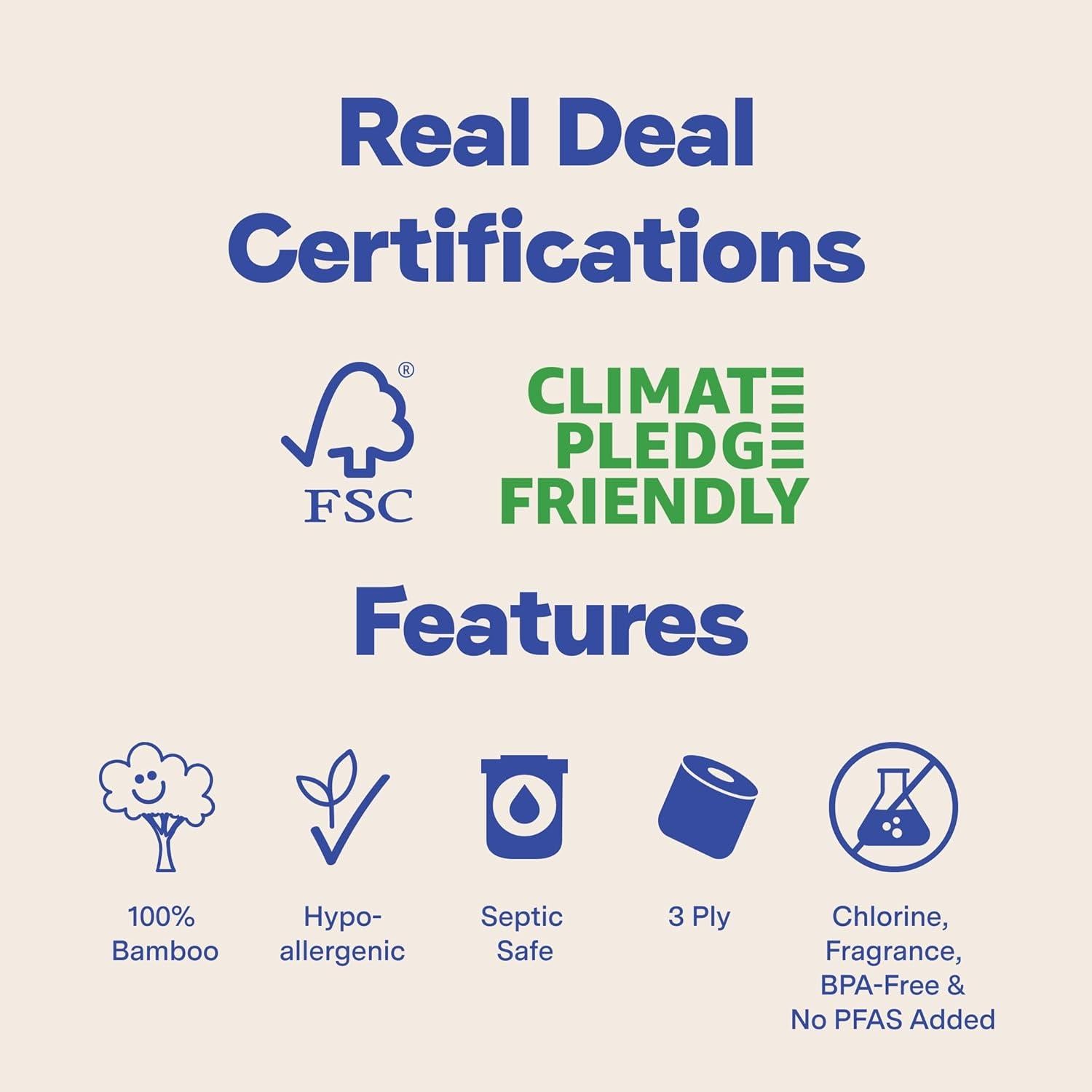 Papel Higiénico 100% Bambú Repurpose 3 Capas 12 Rollos