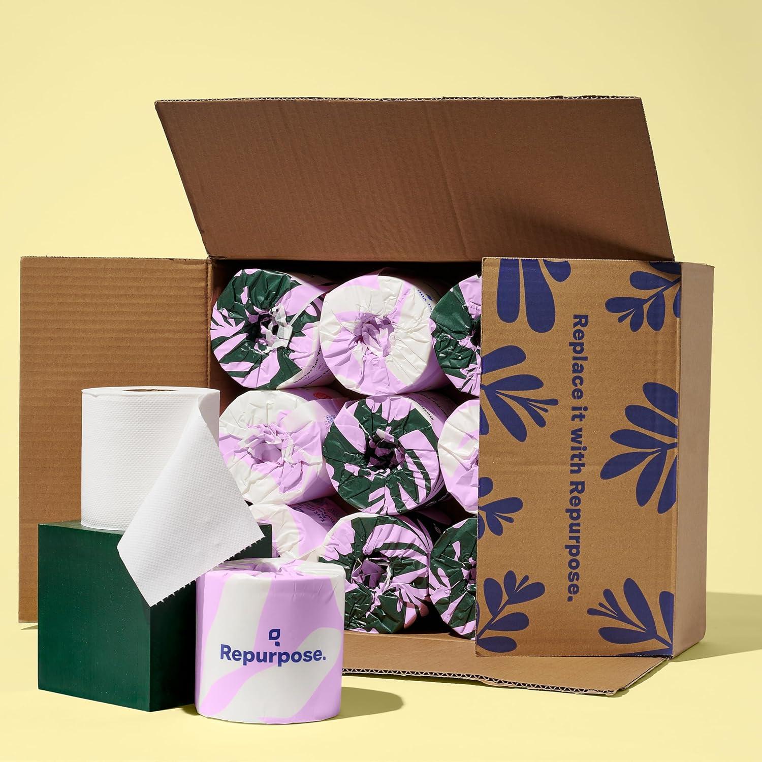 Papel Higiénico 100% Bambú Repurpose 3 Capas 12 Rollos