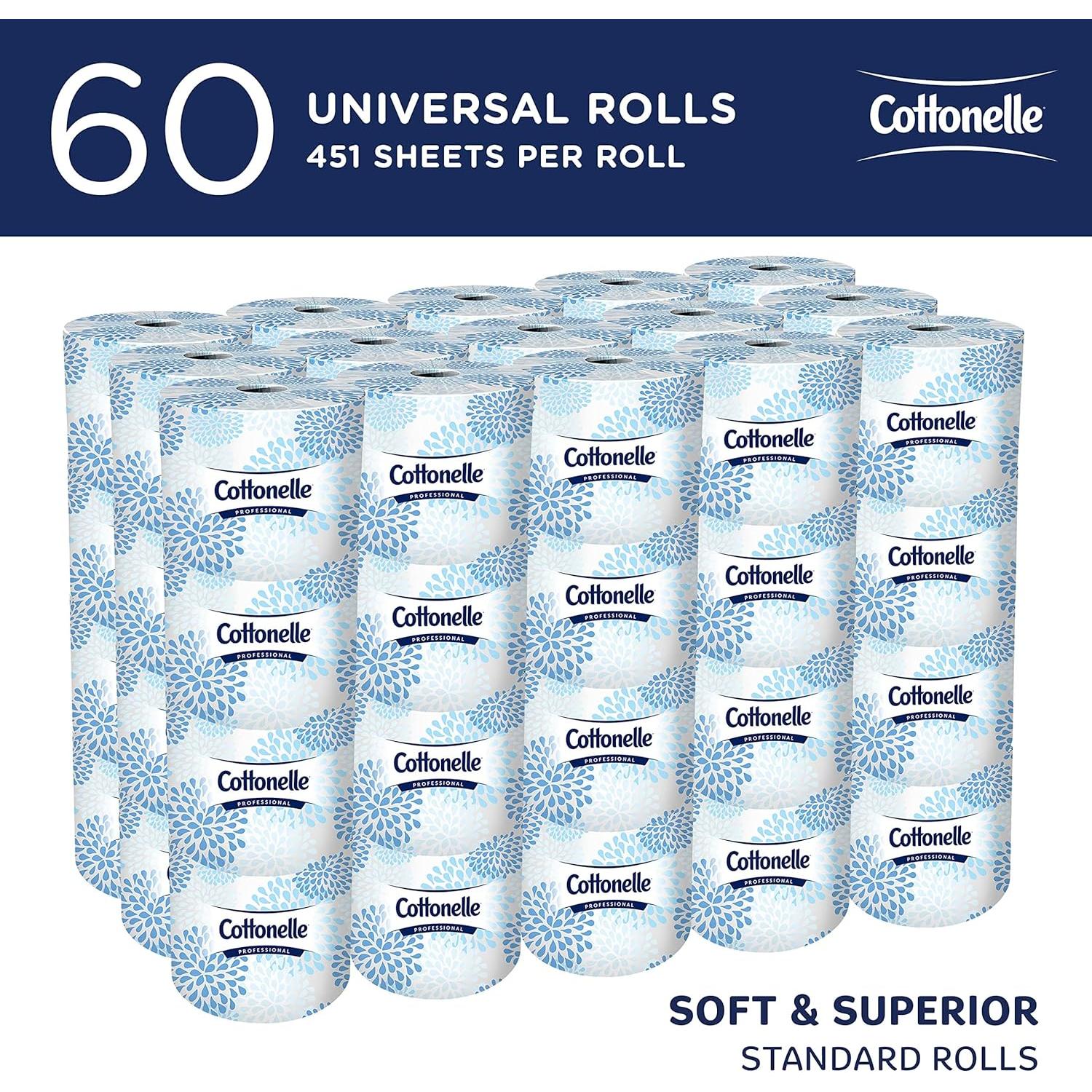 Papel Higiénico Cottonelle Profesional 2 Capas 60 Rollos 451 Hojas