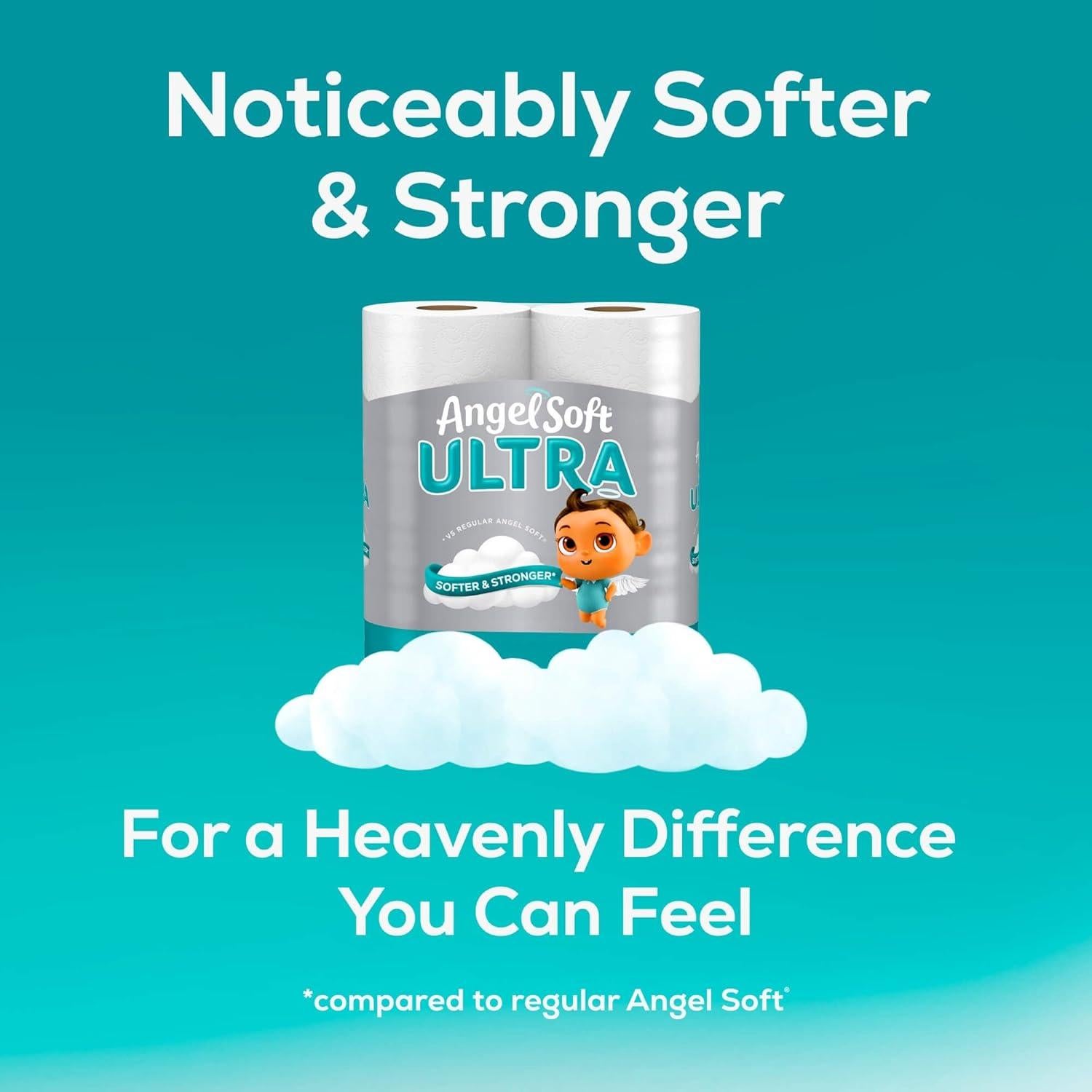 Papel Higiénico Ultra Angel Soft 6 Rollos Mega 320 Hojas 2 Capas