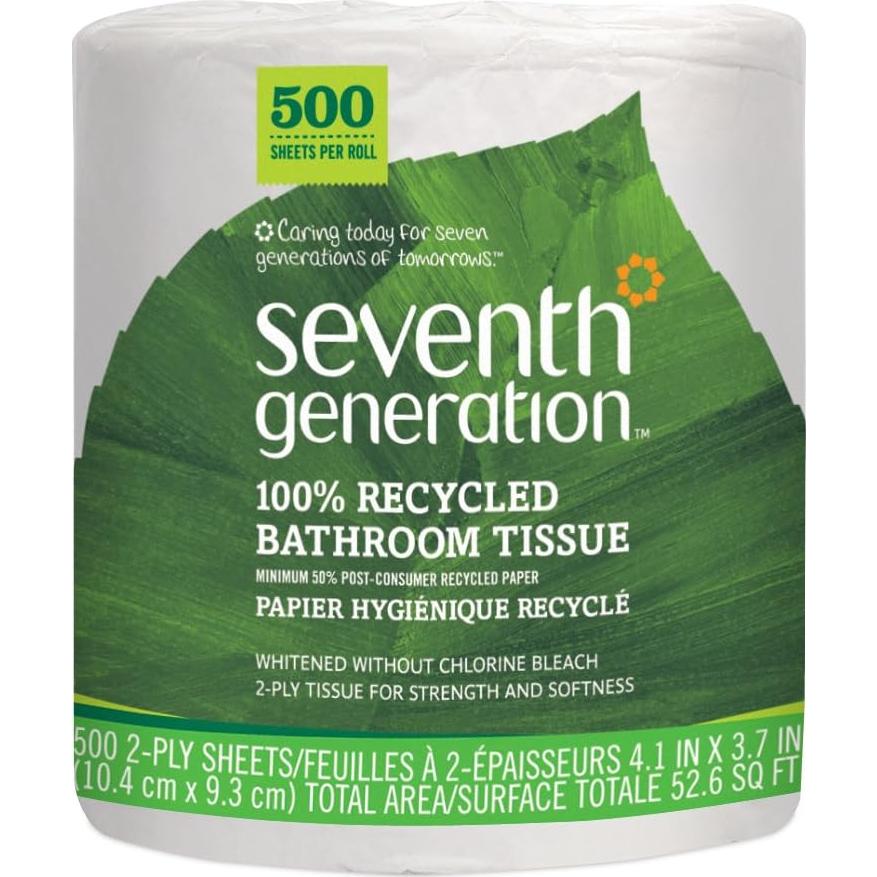 Papel Higiénico 2 Capas Seventh Generation 100% Reciclado 500 Hojas