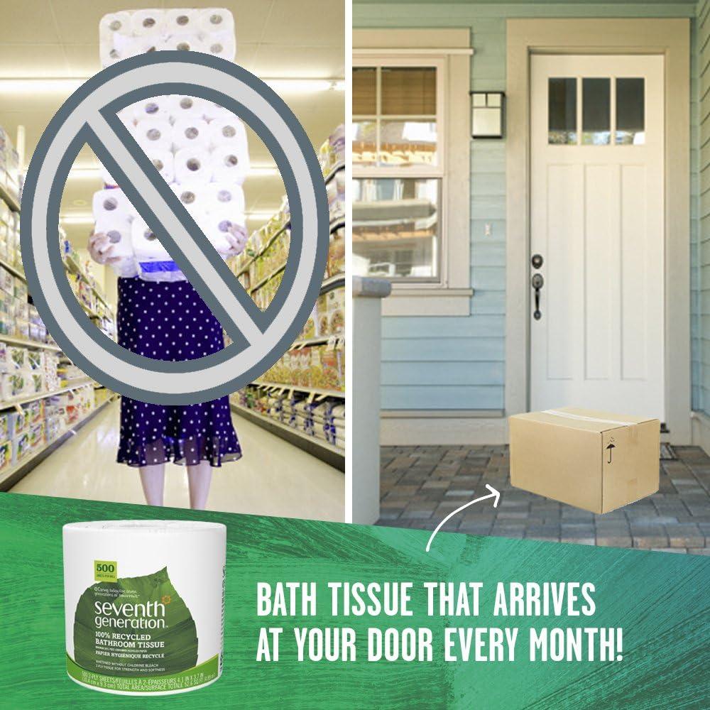 Papel Higiénico 2 Capas Seventh Generation 100% Reciclado 500 Hojas