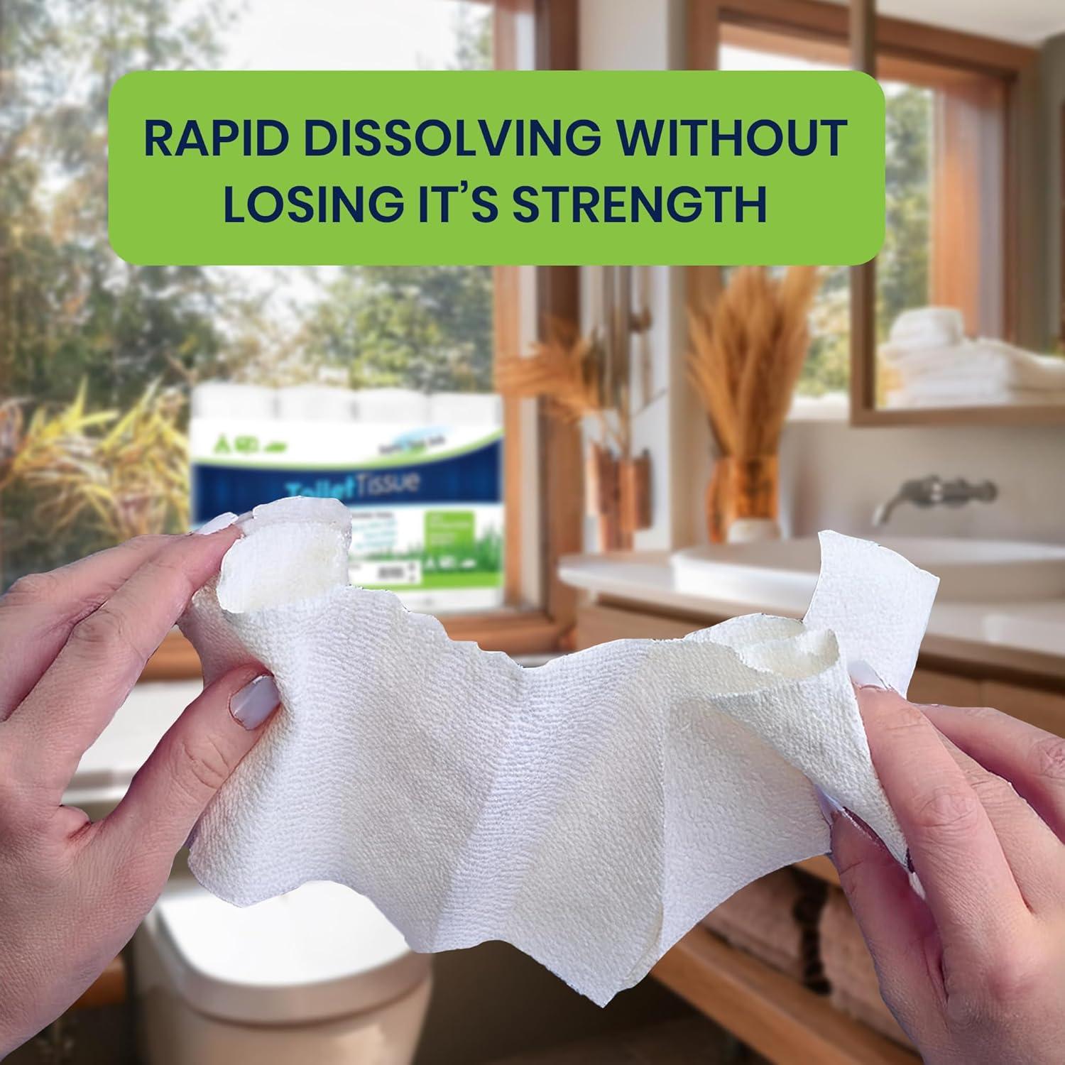 Papel Higiénico Biodegradable Freedom Living 8 Rollos 500 Hojas