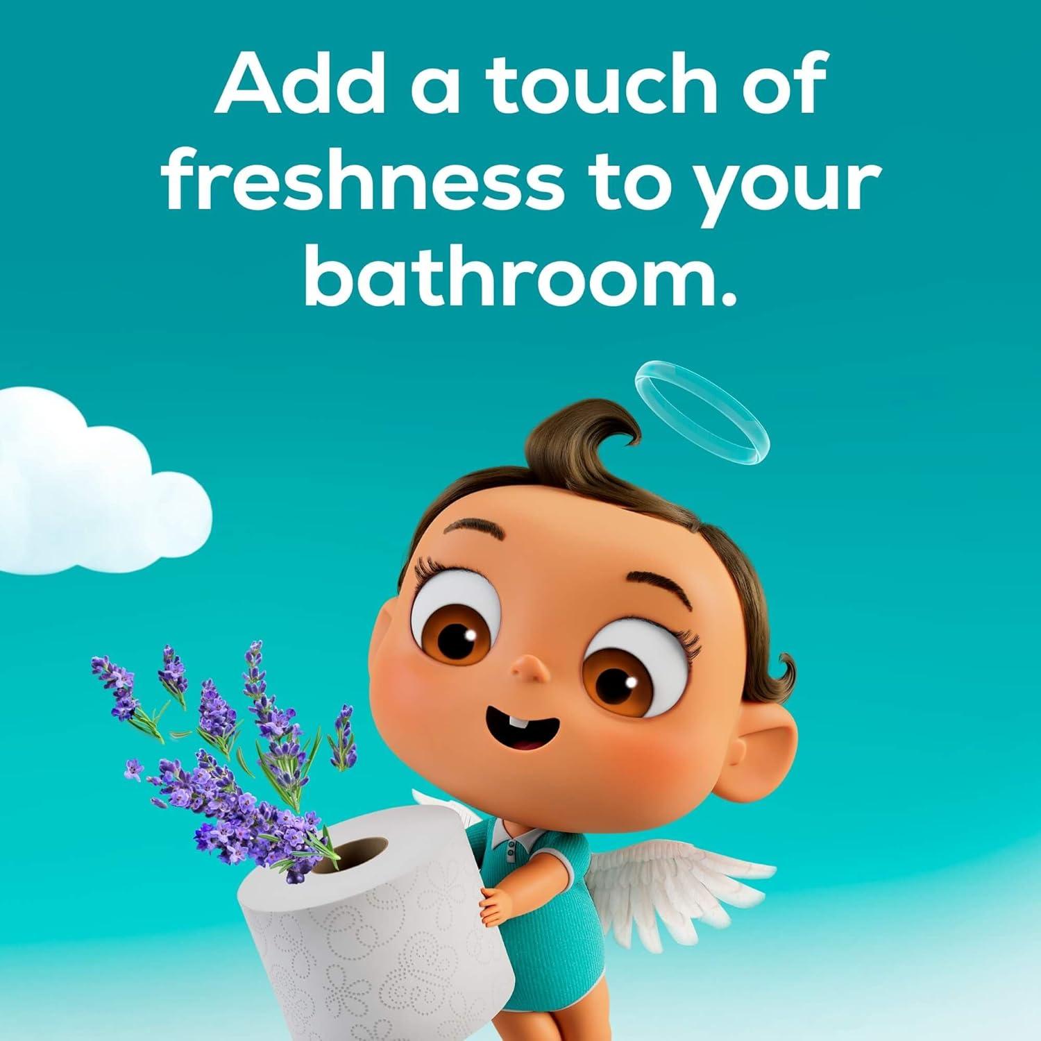 Papel Higiénico Angel Soft Mega Roll Aromatizado Lavanda 8 Rollos