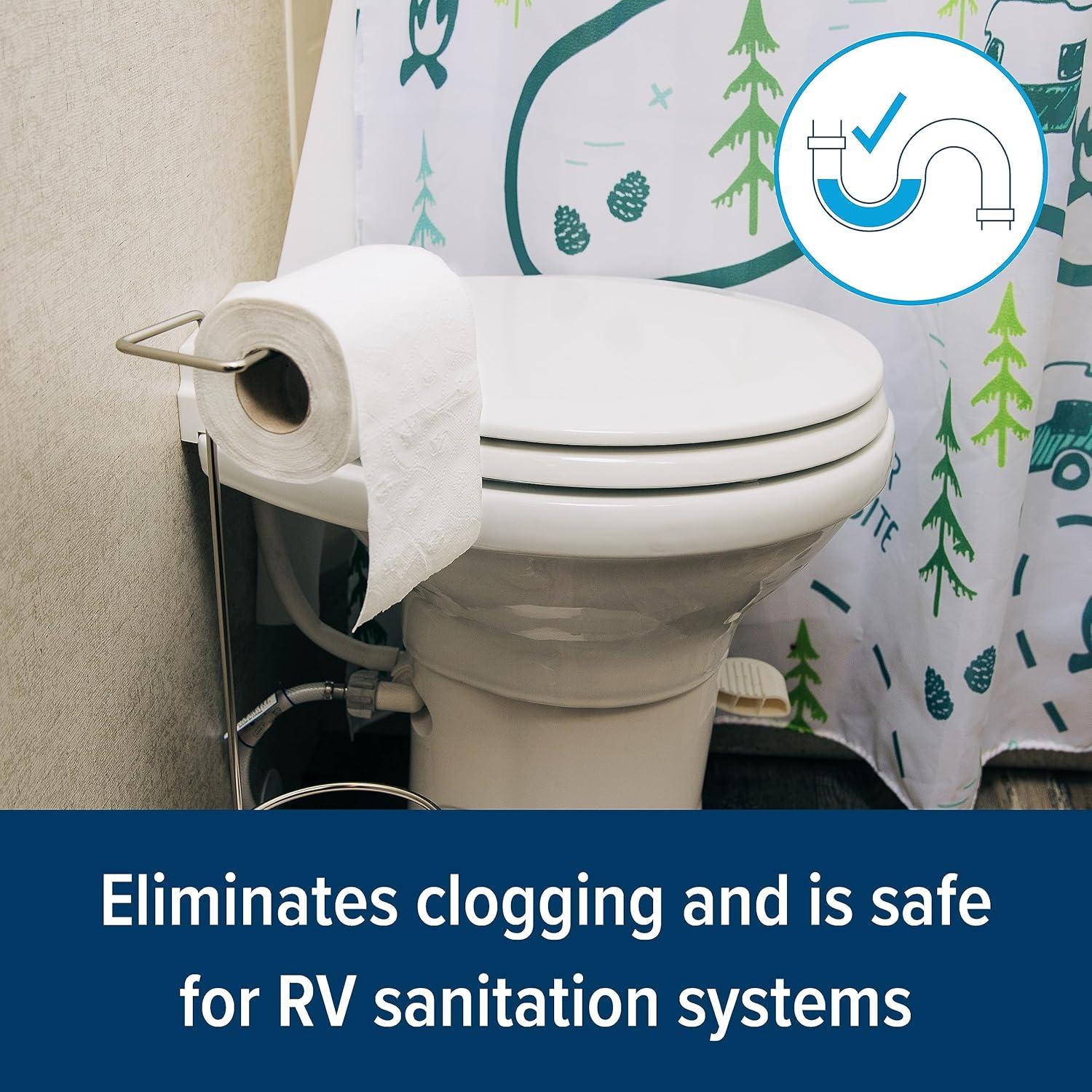 Papel Higiénico Camco para RV y Marina - 4 Rollos 280 Hojas