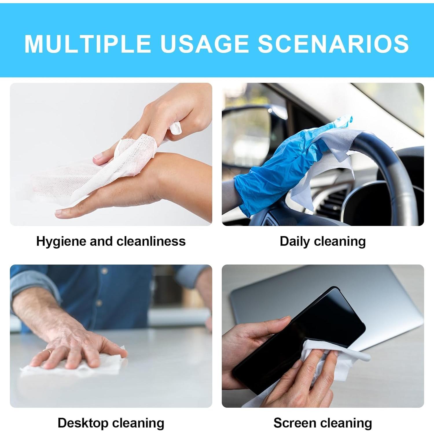 220 Toallas Comprimidas Desechables MEQHUO para Viajes