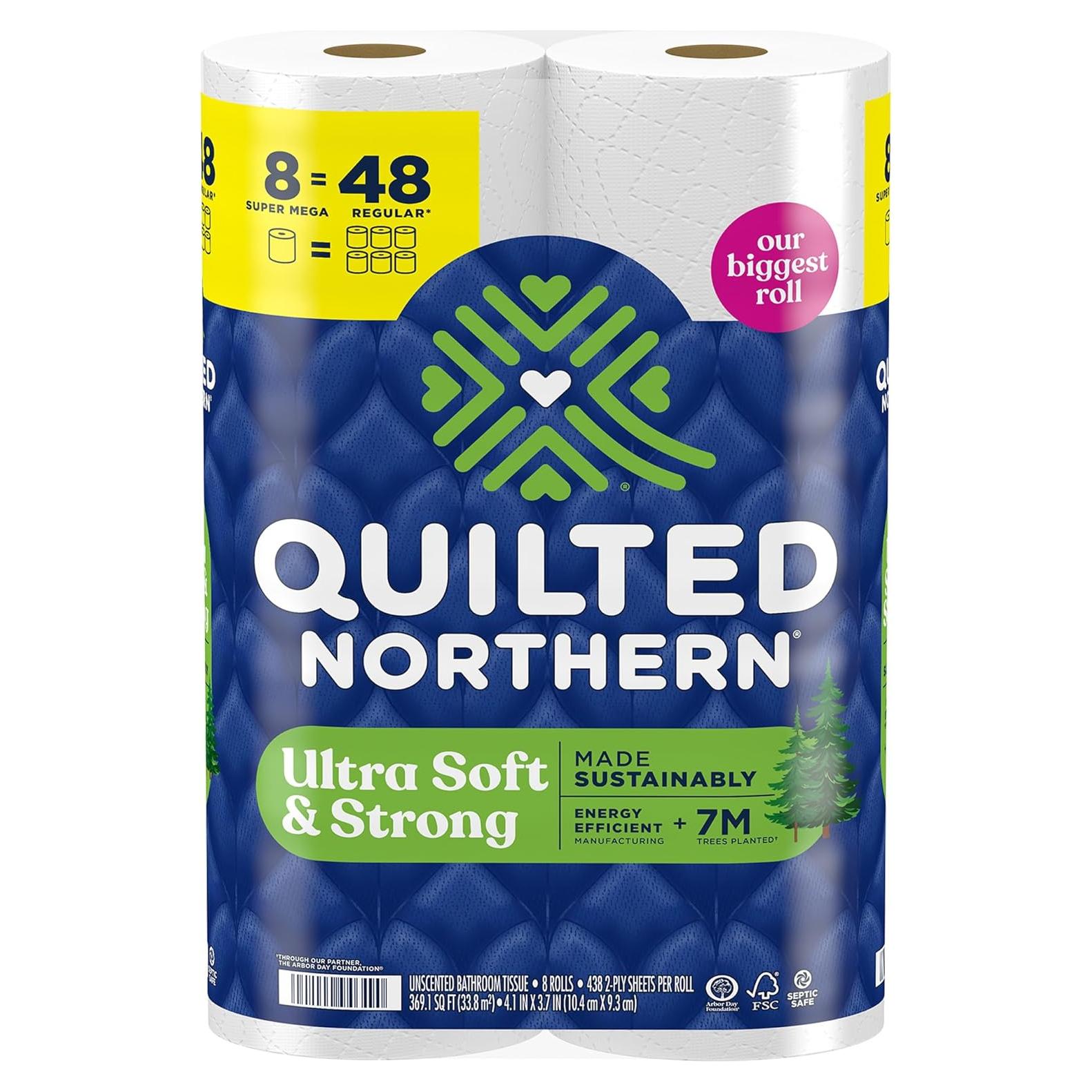 Papel Higiénico Quilted Northern Ultra Suave 8 Rollos Mega
