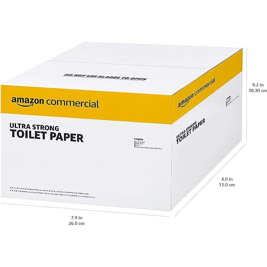 Papel Higiénico Ultra Fuerte AmazonCommercial 2 Capas 36 Rollos
