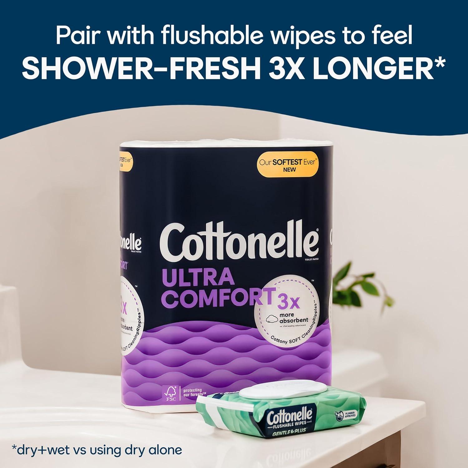 Papel Higiénico Cottonelle Ultra Comfort 6 Mega Rollos 244 Hojas