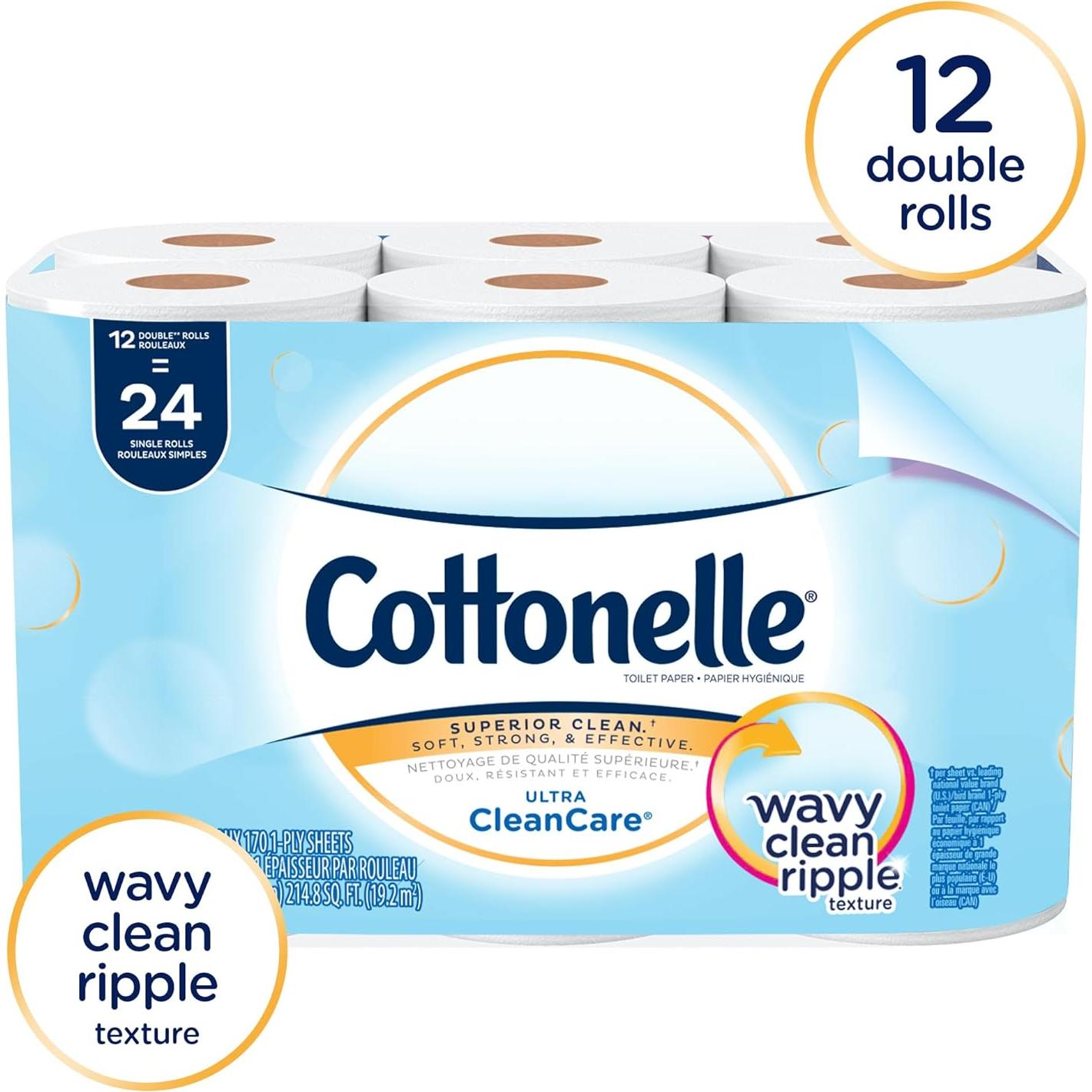Papel Higiénico a Granel Cottonelle Ultra CleanCare 48 Rollos