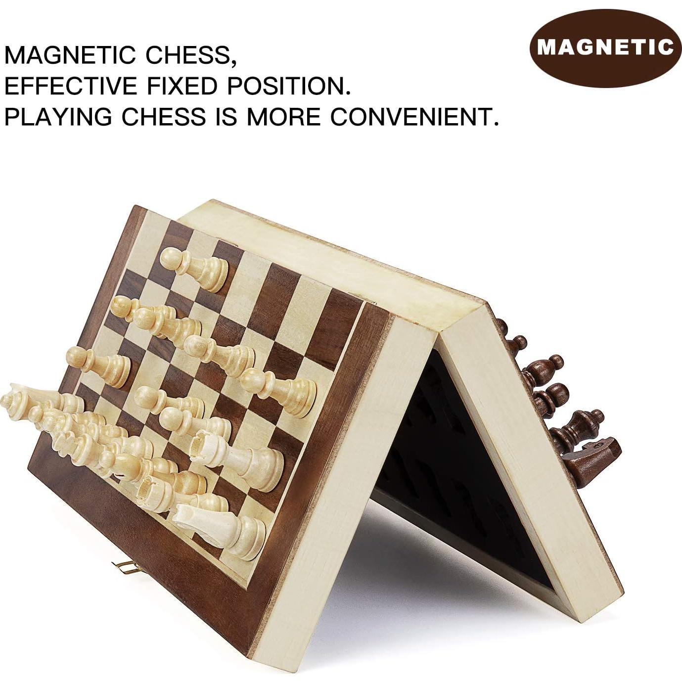 Juego de Ajedrez Magnético de Madera Amerous 30.48 cm