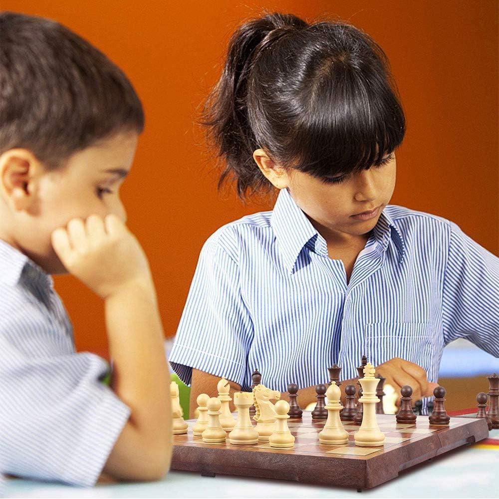 Juego de Ajedrez Plegable Magnético Yalloy 28x24.5 cm