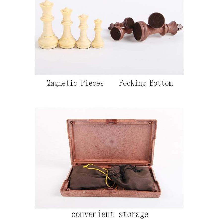 Juego de Ajedrez Plegable Magnético Yalloy 28x24.5 cm