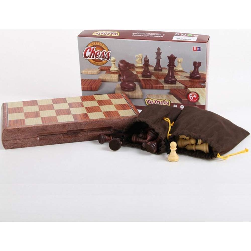 Juego de Ajedrez Plegable Magnético Yalloy 28x24.5 cm