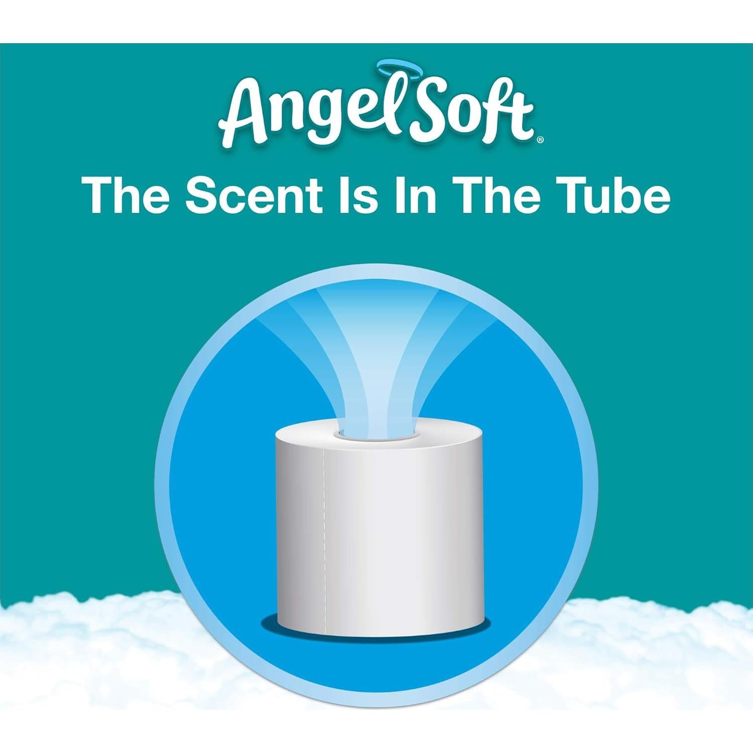 Papel Higiénico Angel Soft Aroma Lino Fresco 48 Rollos Dobles