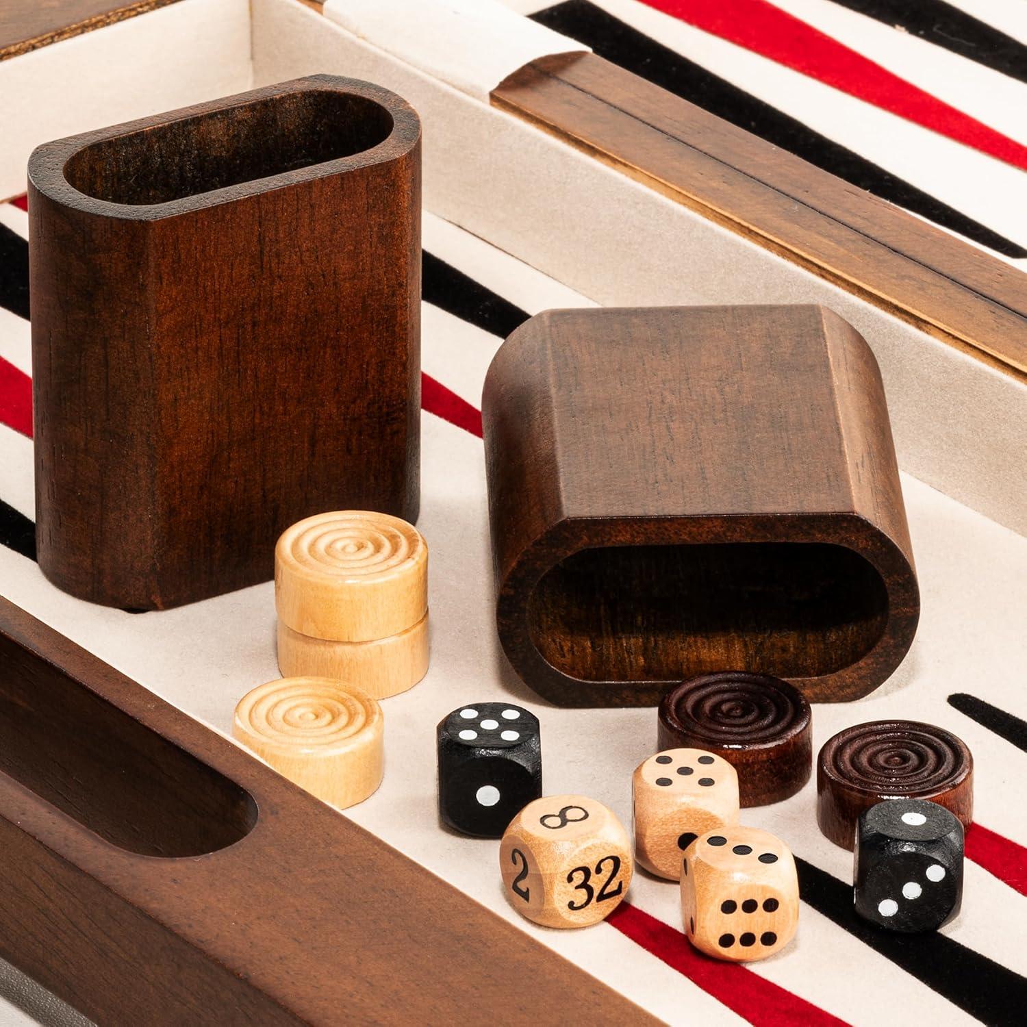 Juego de Ajedrez 3-en-1 Lingle de Madera Plegable 39x39 cm