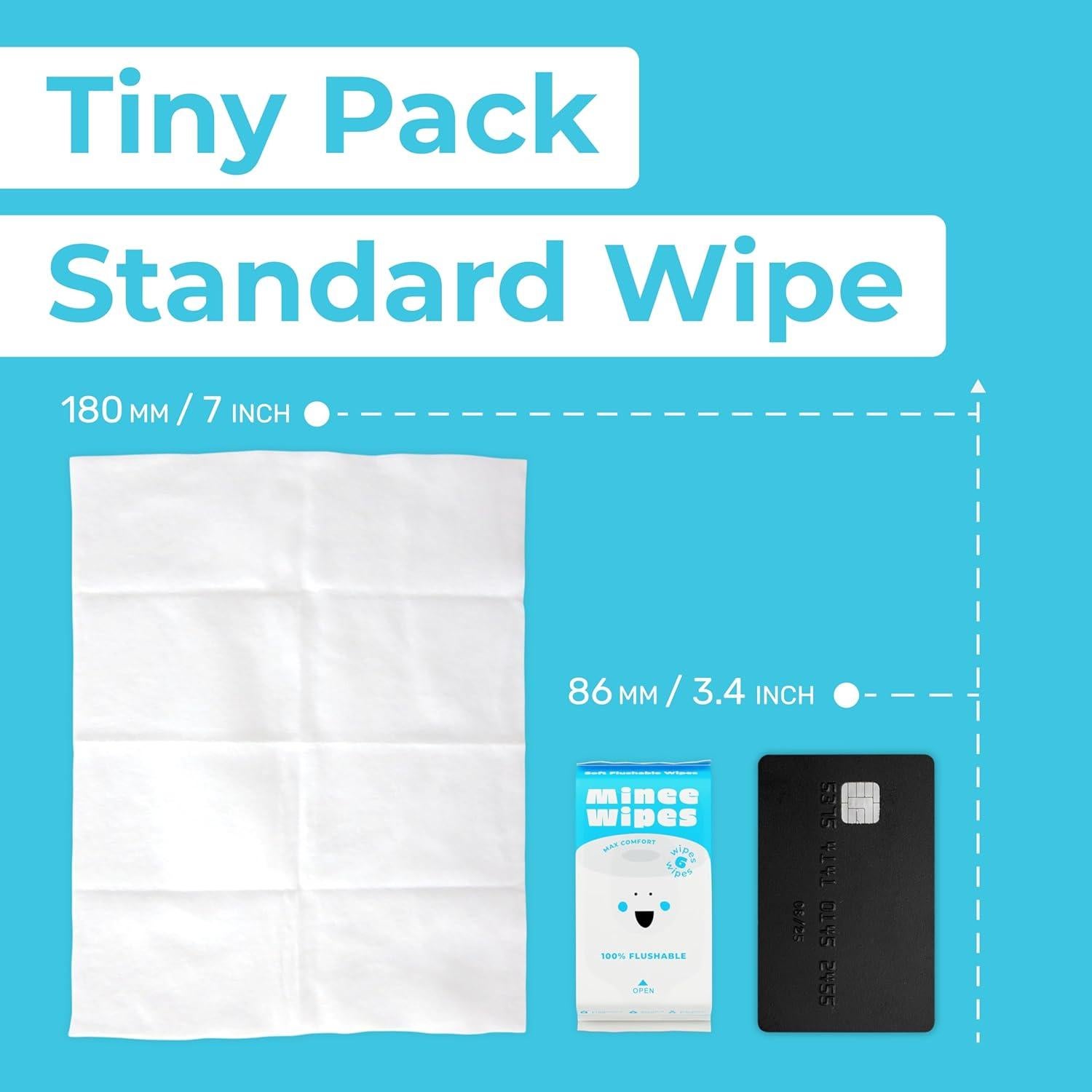 Toallitas Húmedas Desechables Minee - Paquete de 48 Toallitas