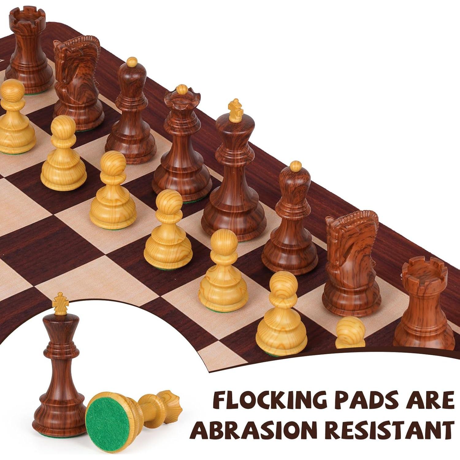 Juego de Ajedrez Plegable GHOOI 25.4x12.7cm Portátil