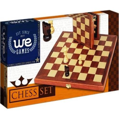 Juego de Ajedrez Plegable WE Games 27.94 cm Madera Staunton