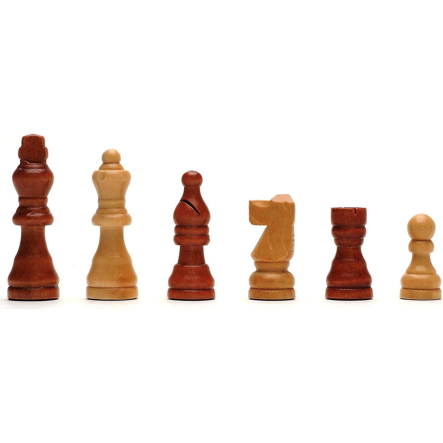 Juego de Ajedrez Plegable WE Games 27.94 cm Madera Staunton