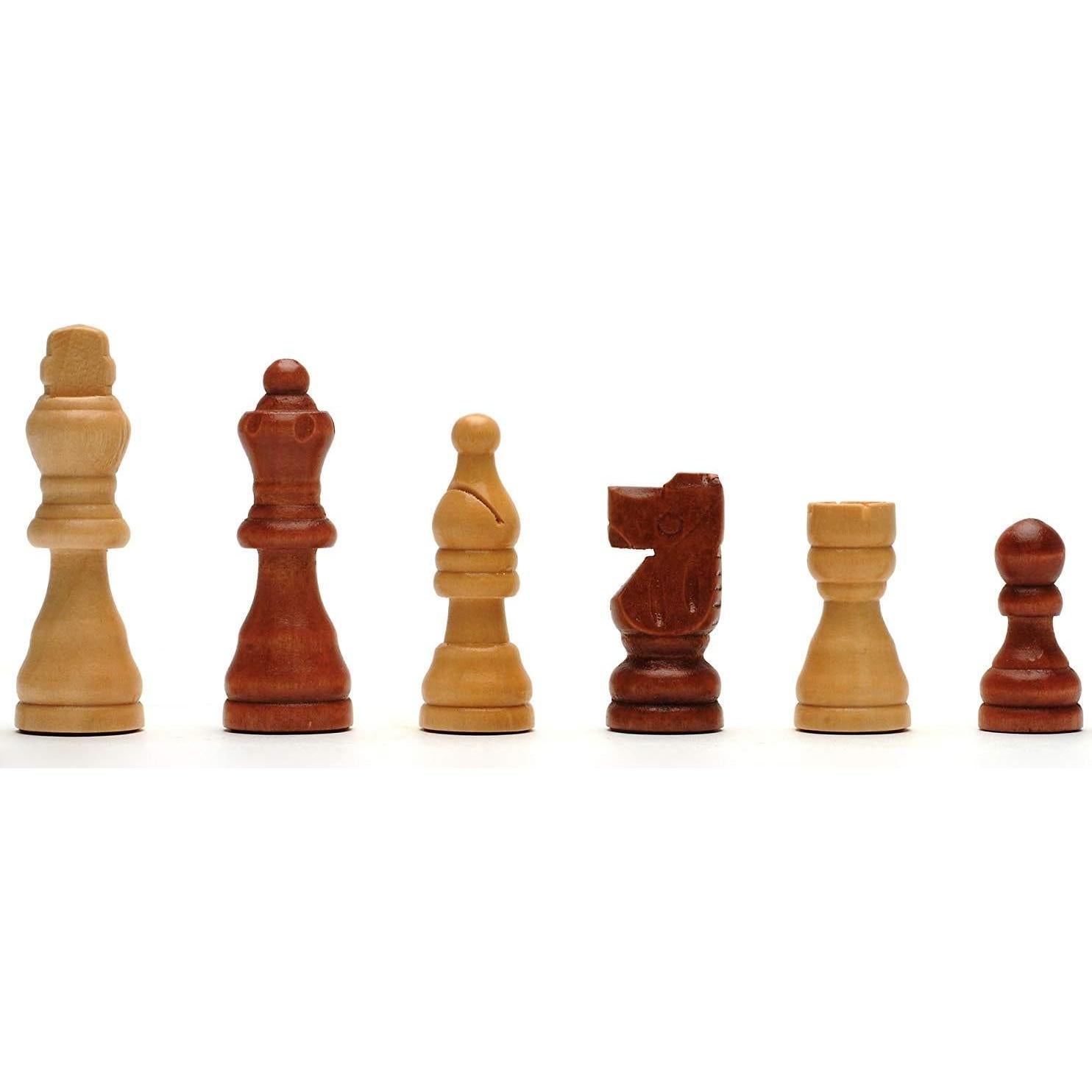 Juego de Ajedrez Plegable WE Games 27.94 cm Madera Staunton