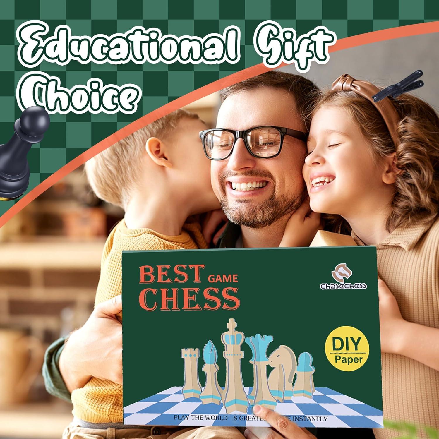 Juego de Ajedrez Plegable Ultra Delgado BAORIVER 40.6x30.5cm