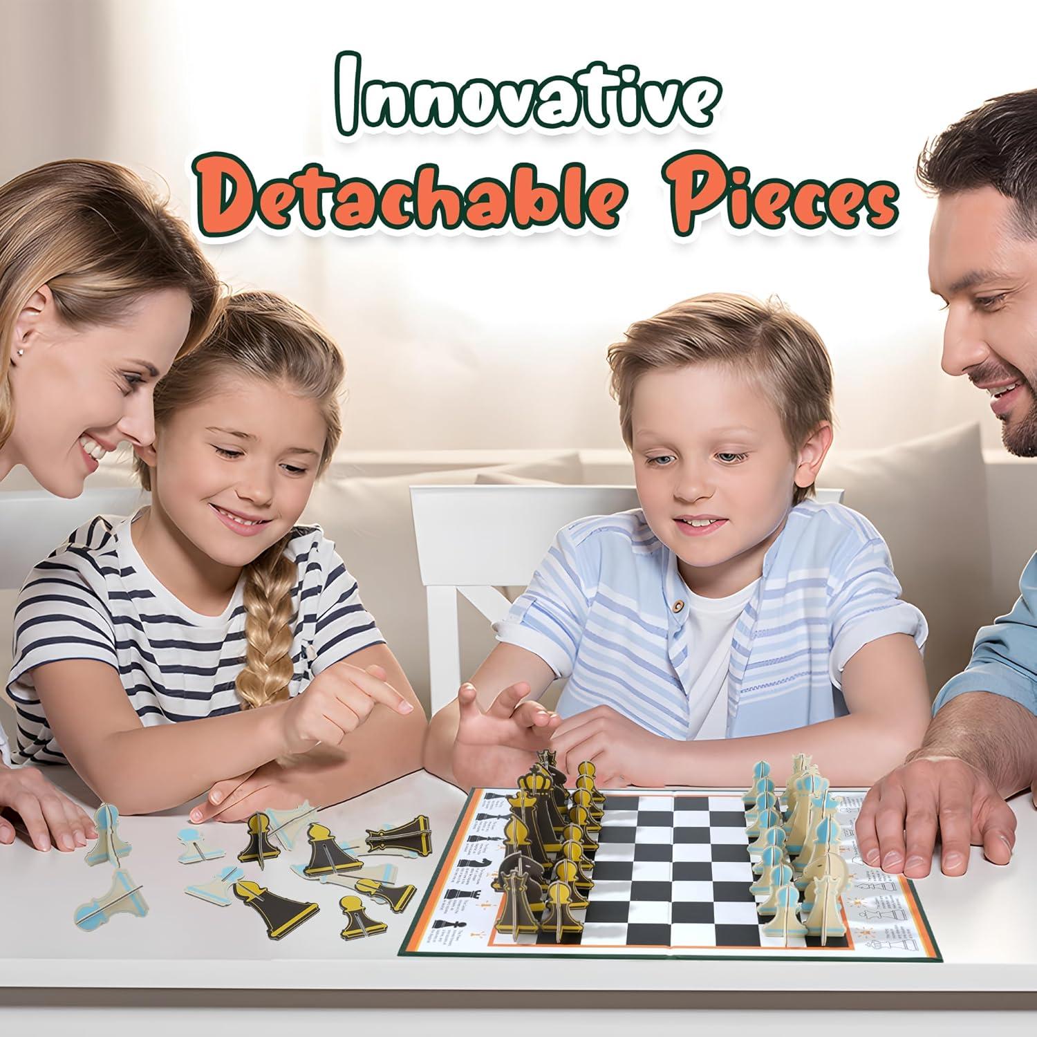 Juego de Ajedrez Plegable Ultra Delgado BAORIVER 40.6x30.5cm