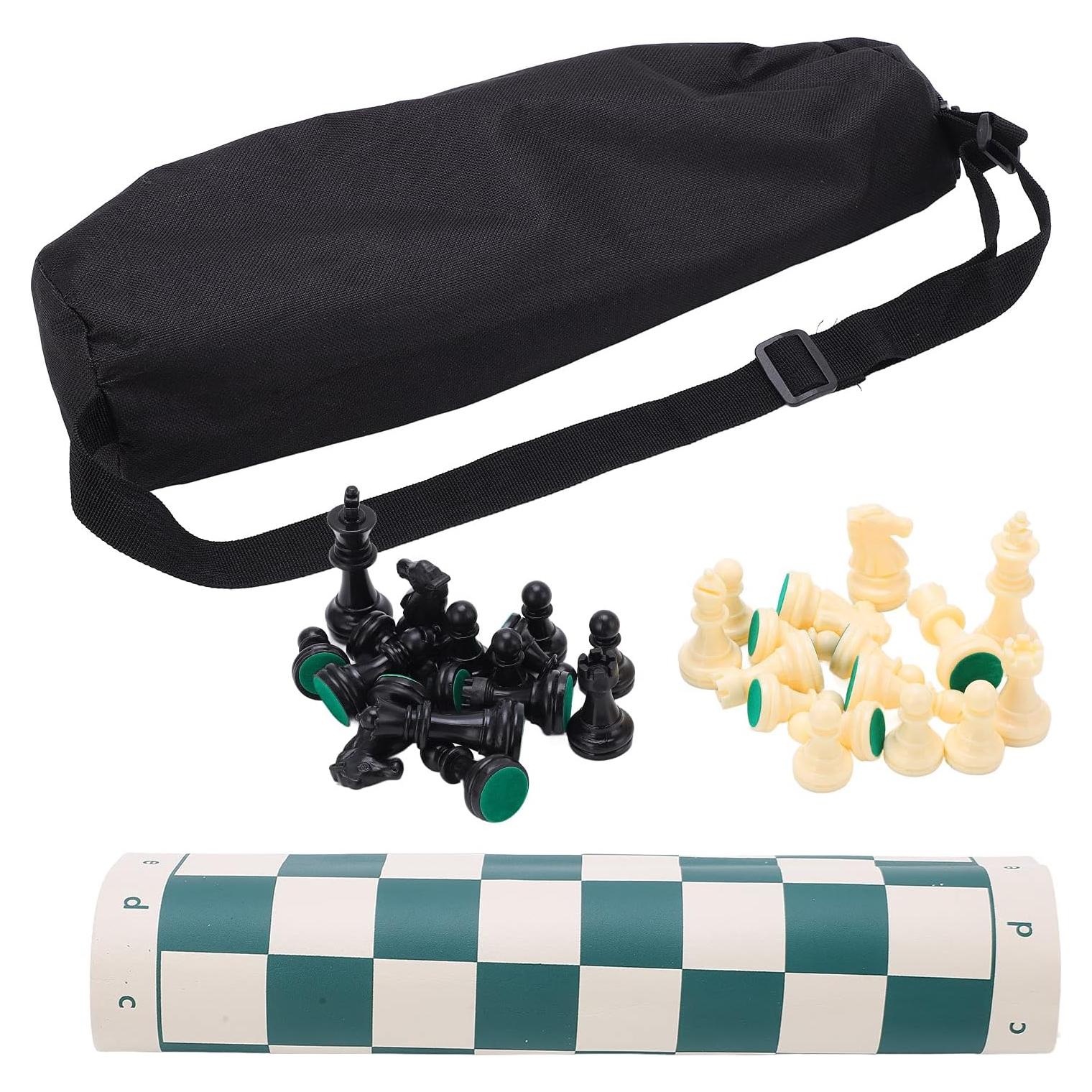 Juego de Ajedrez Portátil Tiiyee Plegable 34x34 cm para Viaje