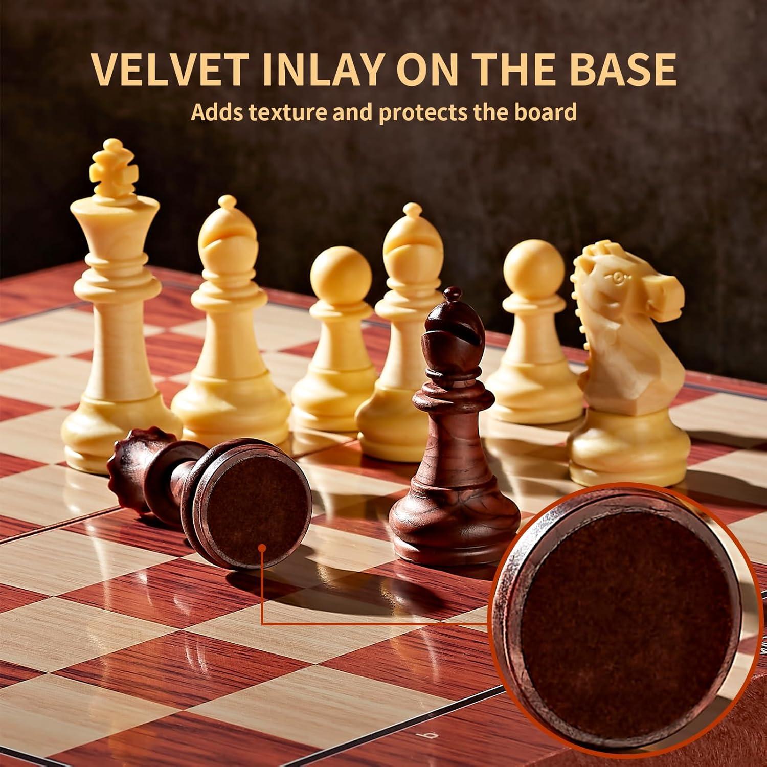 Juego de Ajedrez Magnético de Viaje Kidami 30.48 cm Plegable