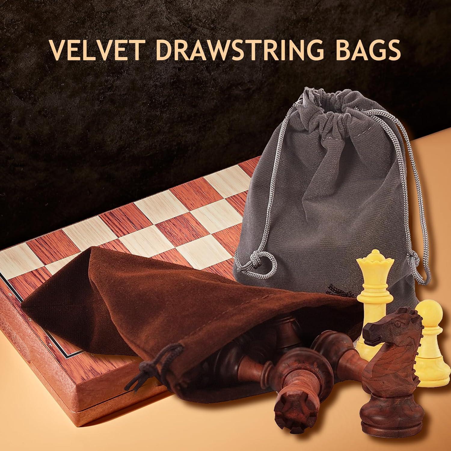 Juego de Ajedrez Magnético de Viaje Kidami 30.48 cm Plegable