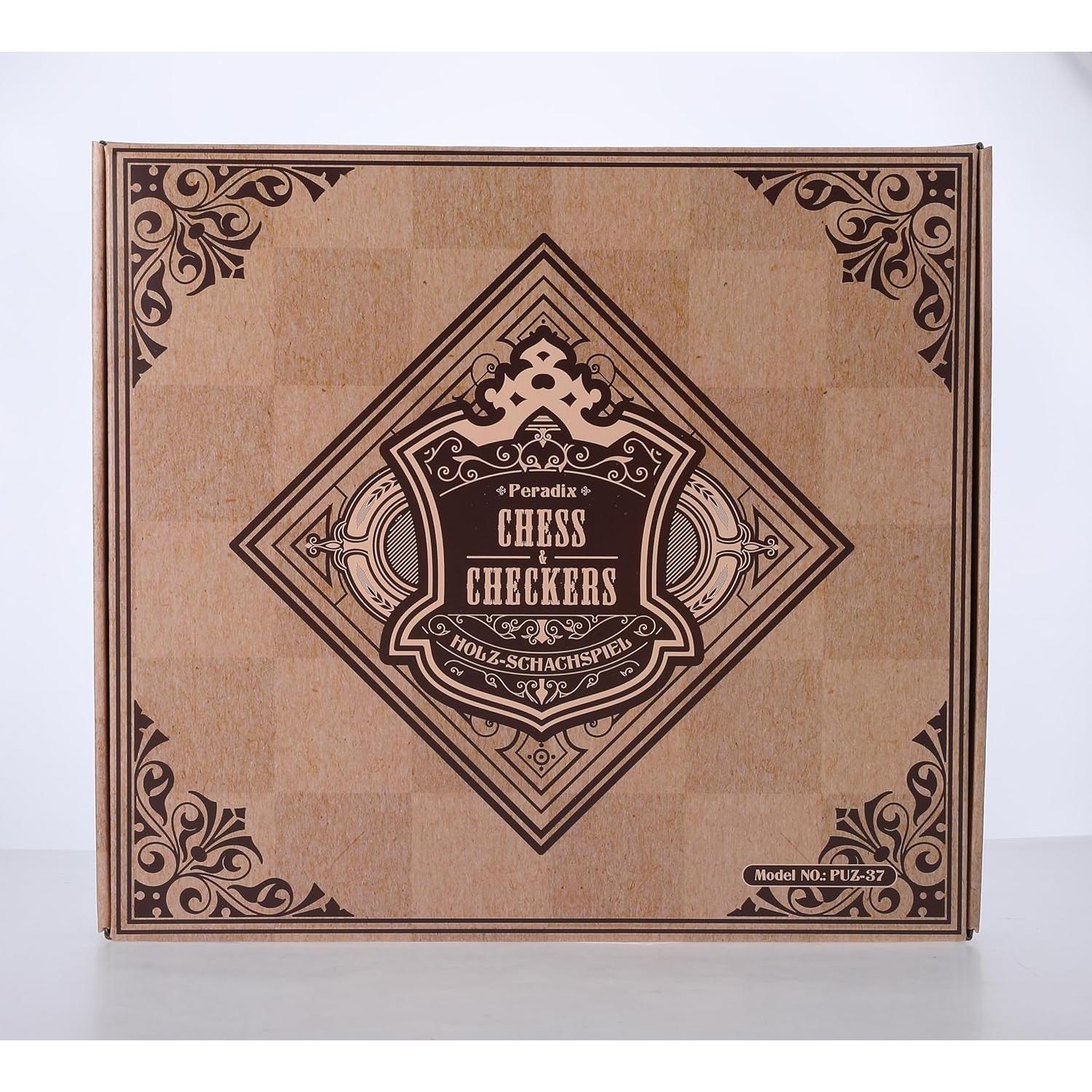 Juego de Ajedrez y Damas Magnético Peradix 32.5 cm 2 en 1