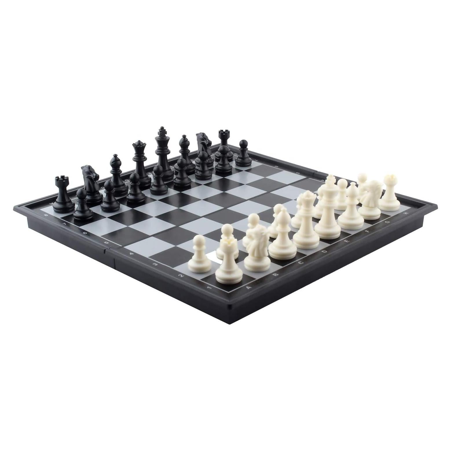 Juego de Ajedrez Magnético de Viaje DINOBROS Plegable 25cm