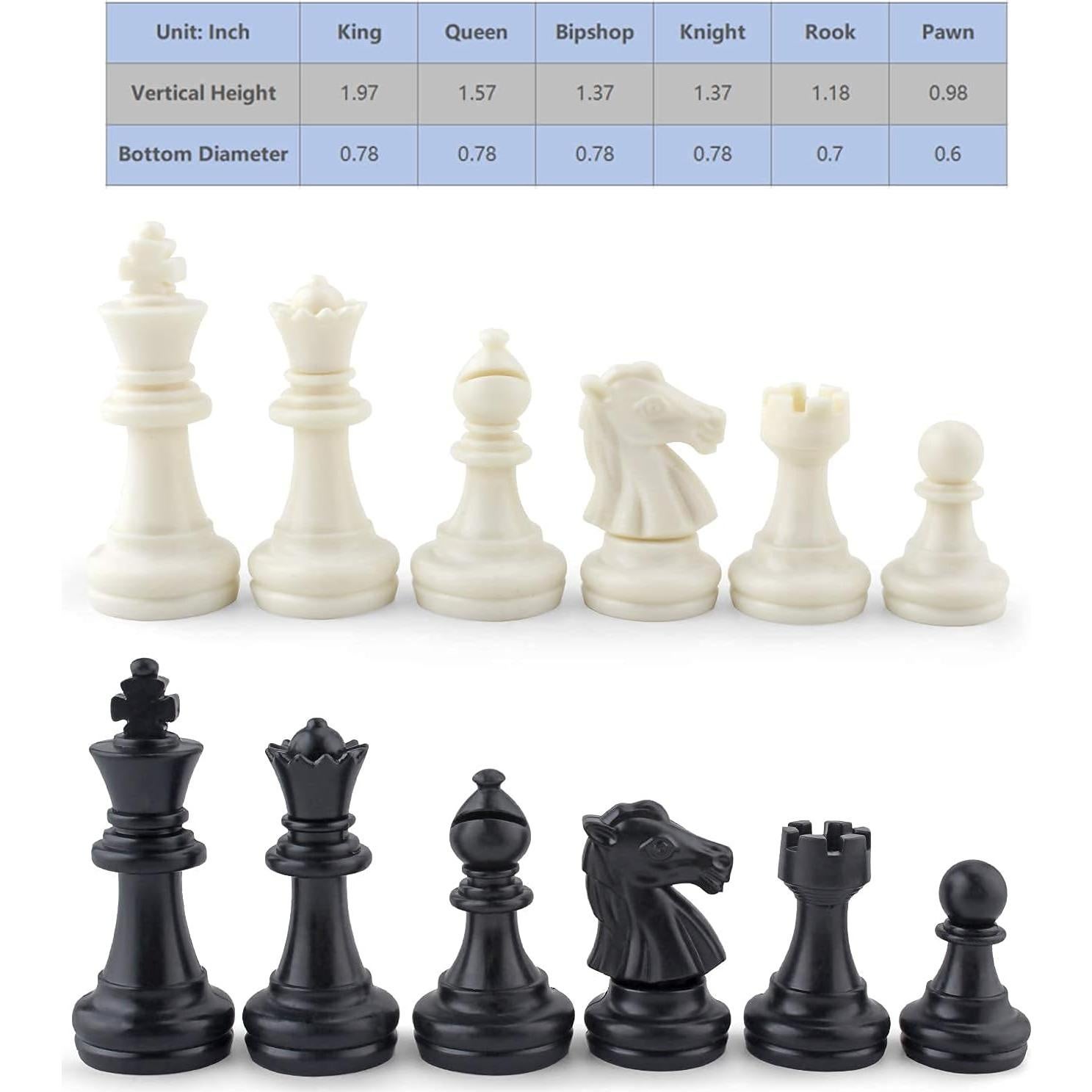 Juego de Ajedrez Magnético de Viaje DINOBROS Plegable 25cm