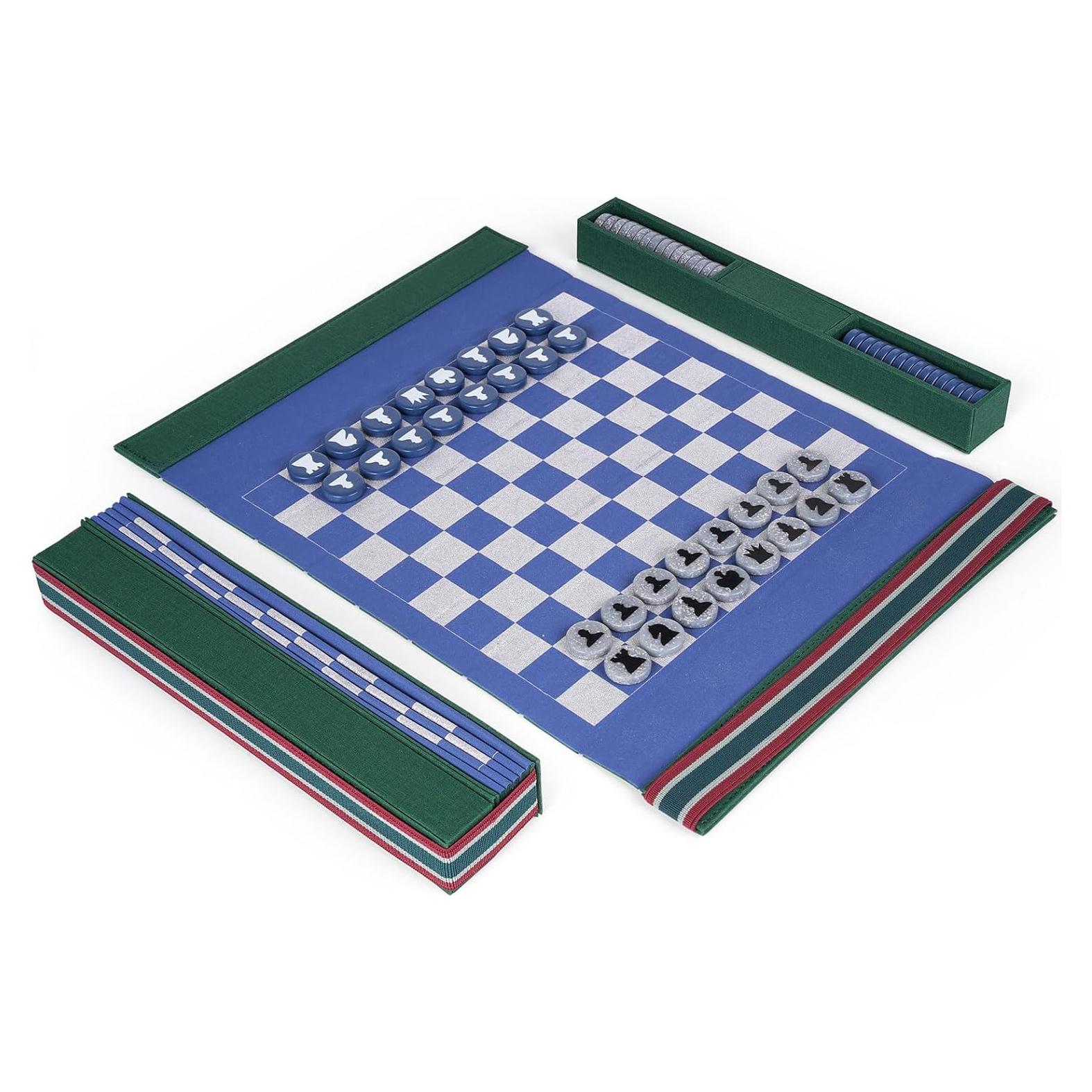 Juego de Ajedrez de Viaje Plegable Agirlgle 30.48 cm Acrílico